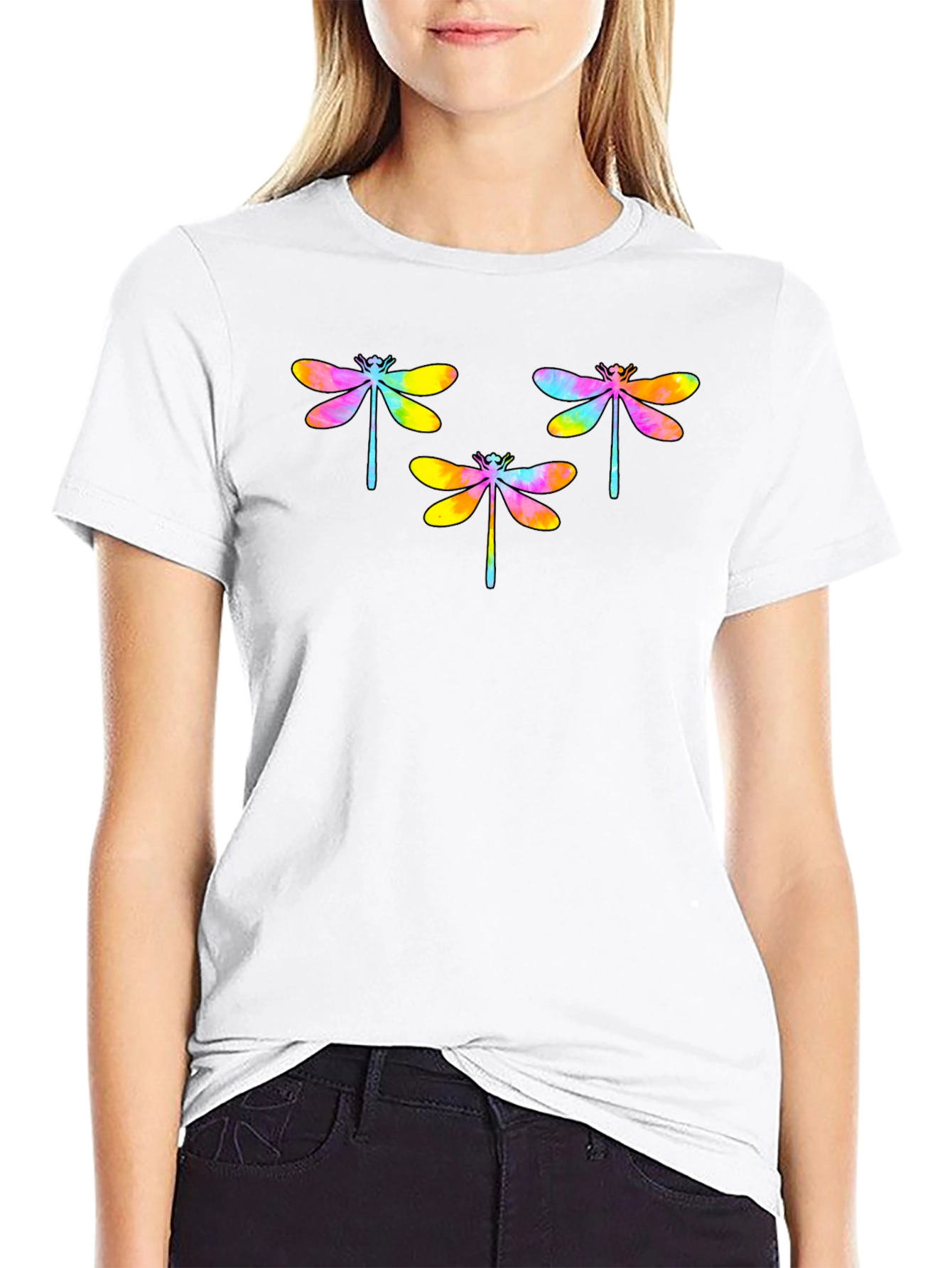 Tie-Dye Dragonfly Graphic Tee