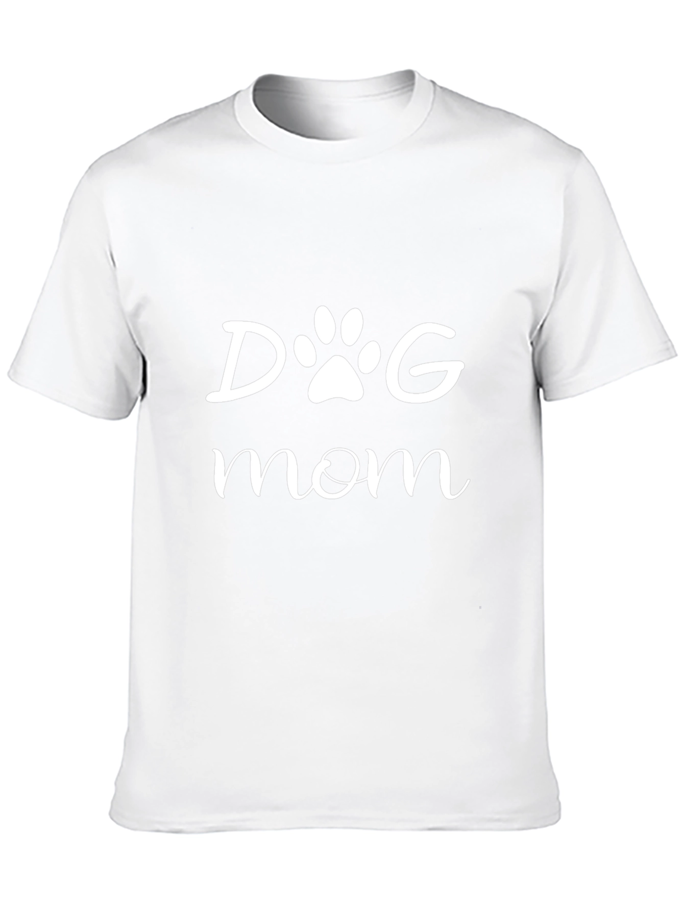 Dog Mom Tee - Cute Paw Print Design
