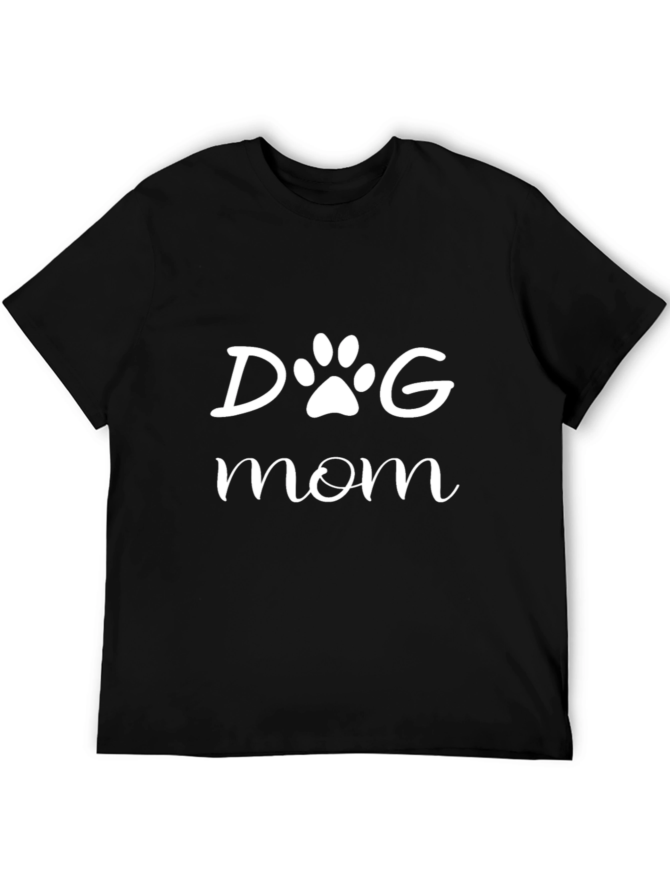 Dog Mom Tee - Cute Paw Print Design