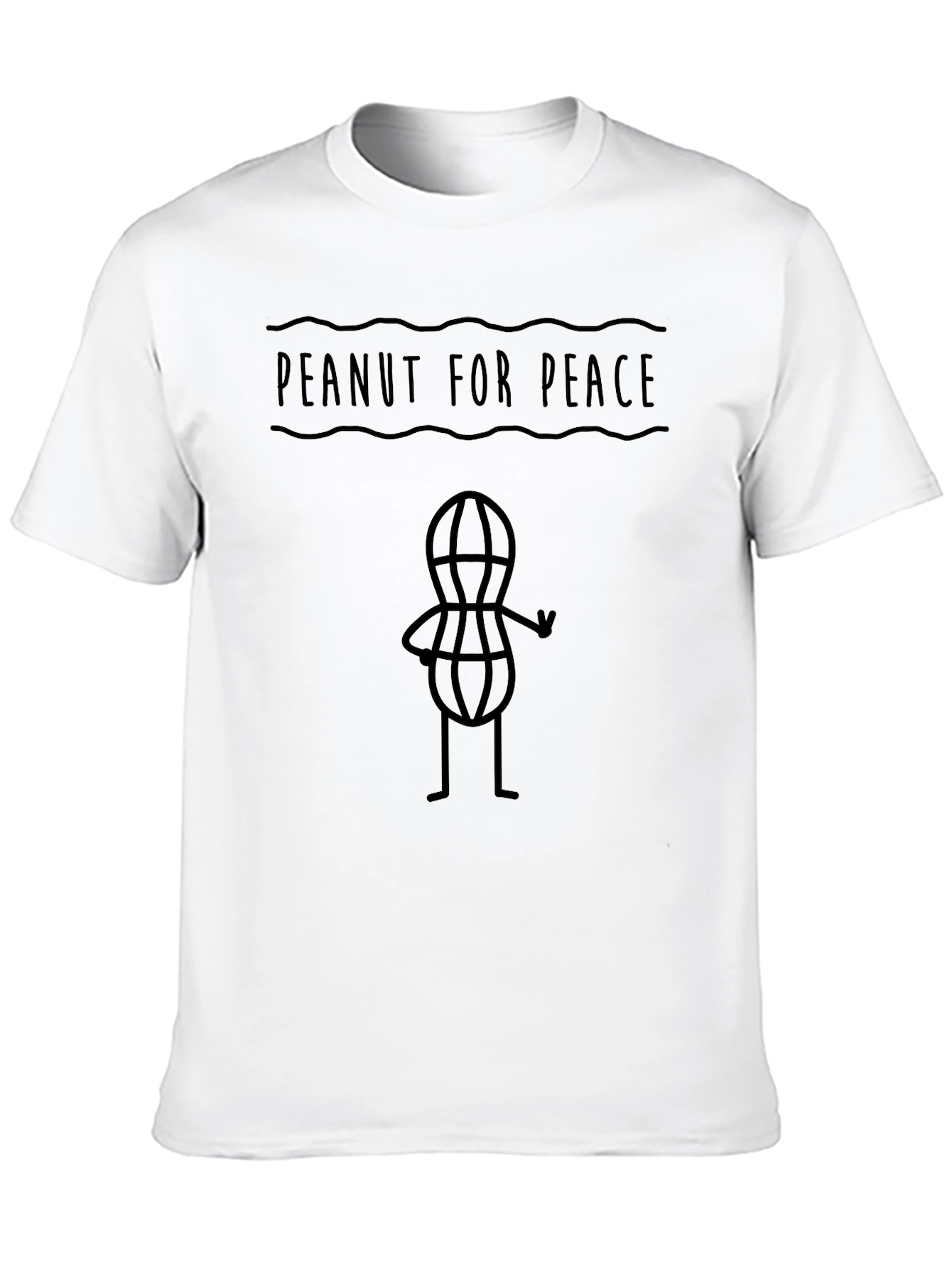 Peanut for Peace Graphic Tee - Mens Black
