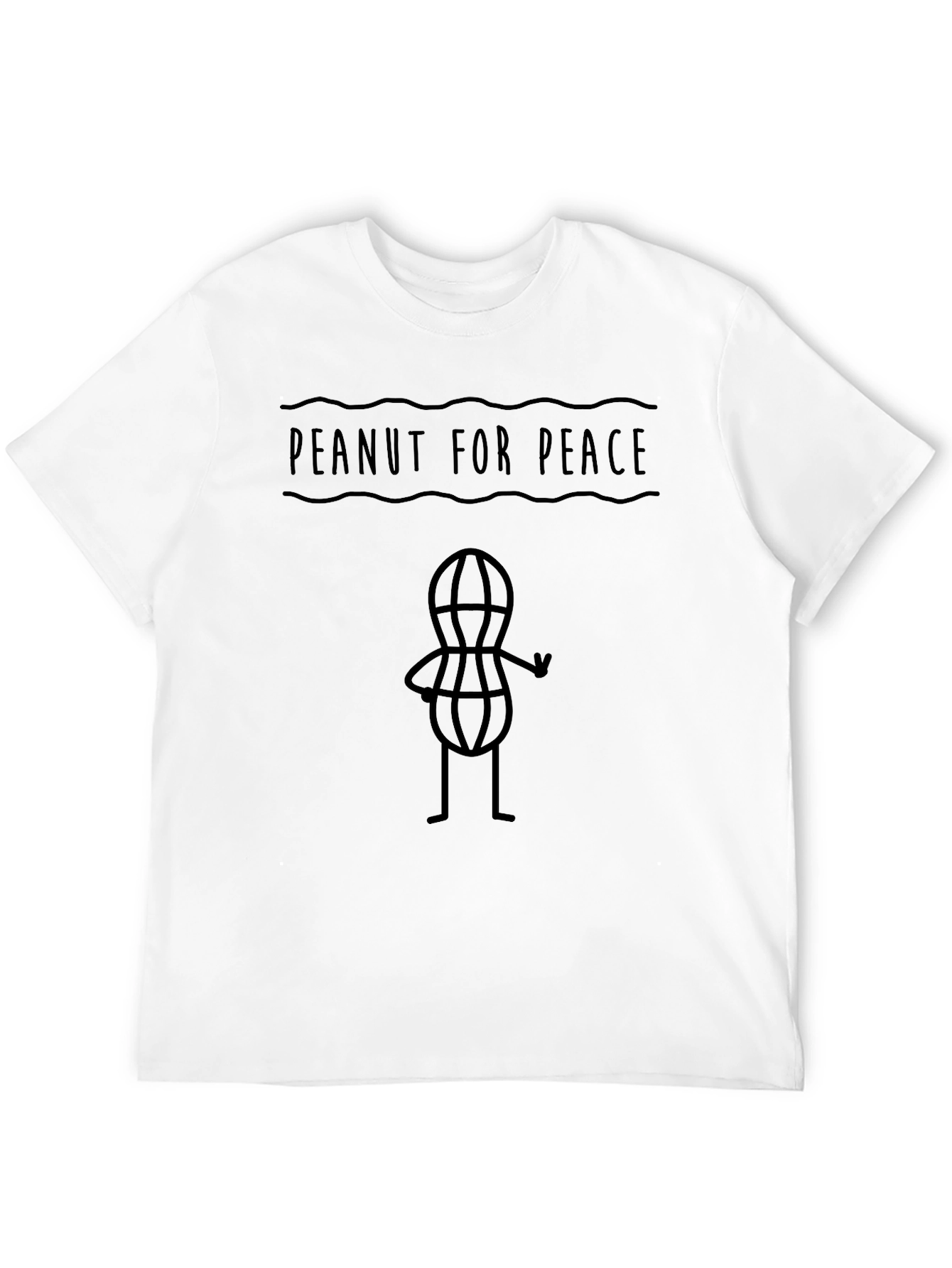 Peanut for Peace Graphic Tee - Mens Black