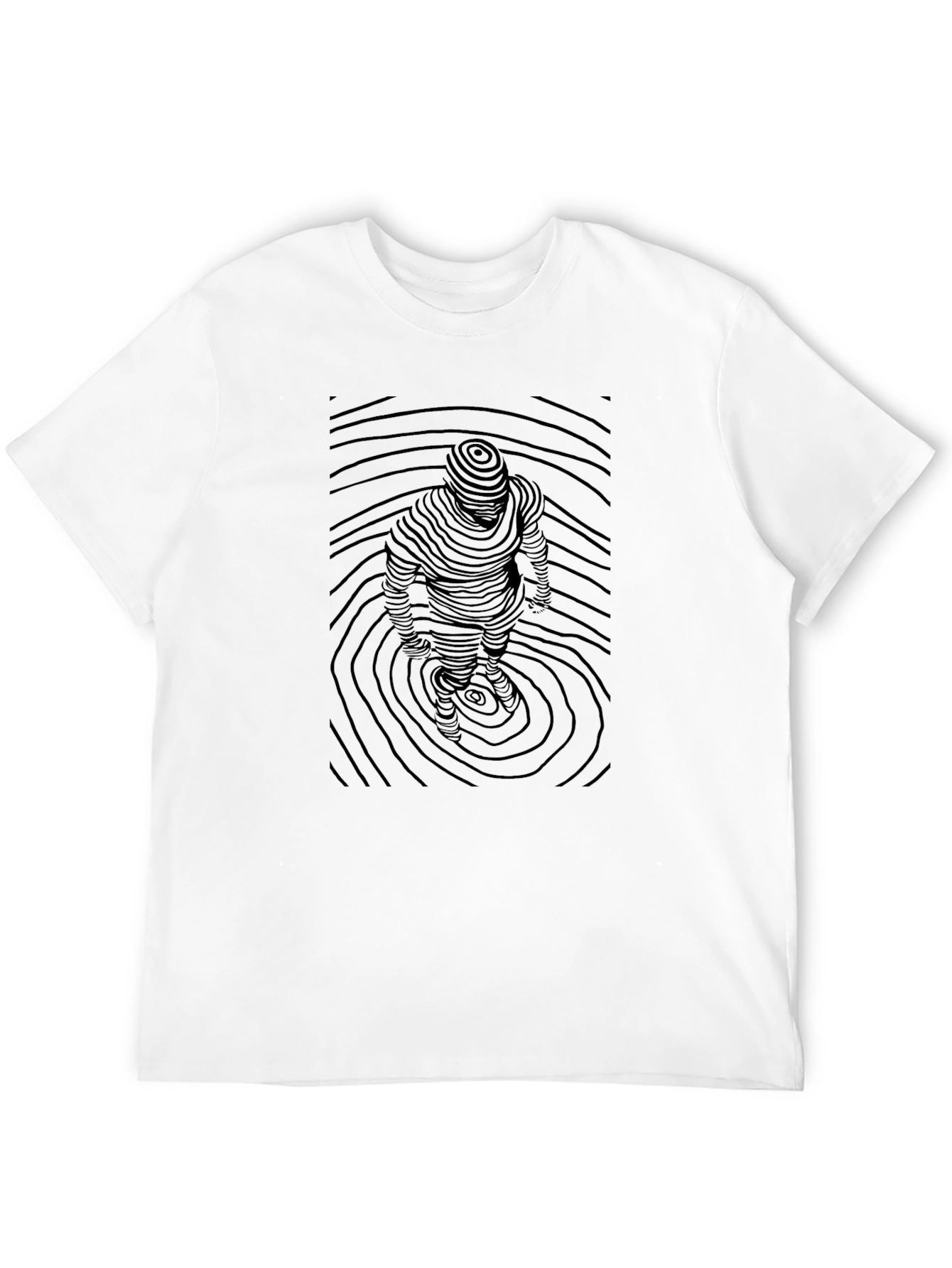 Abstract Topographic T-Shirt