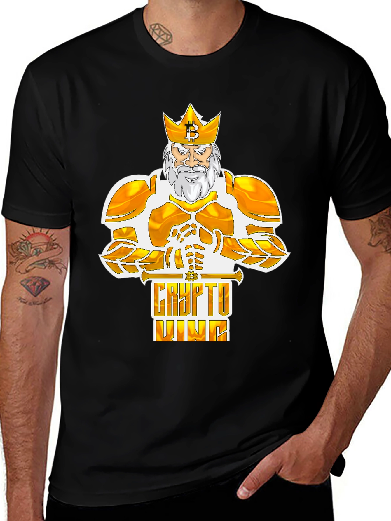 Crypto King Bitcoin Graphic Tee