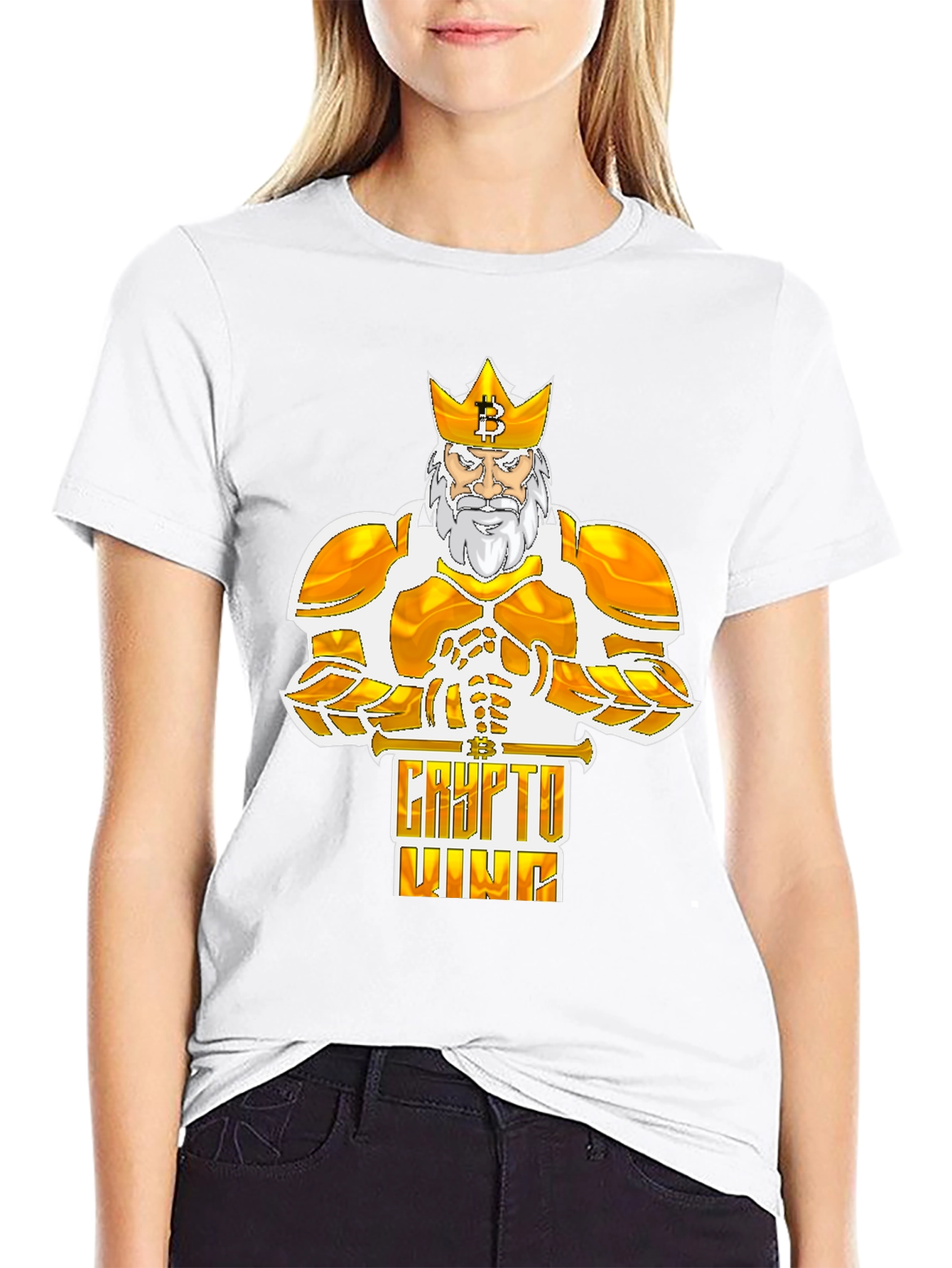 Crypto King Bitcoin Graphic Tee