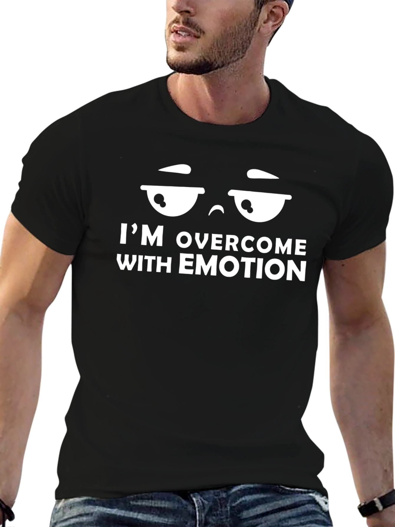 Funny Overcome with Emotion Graphic T-Shirt