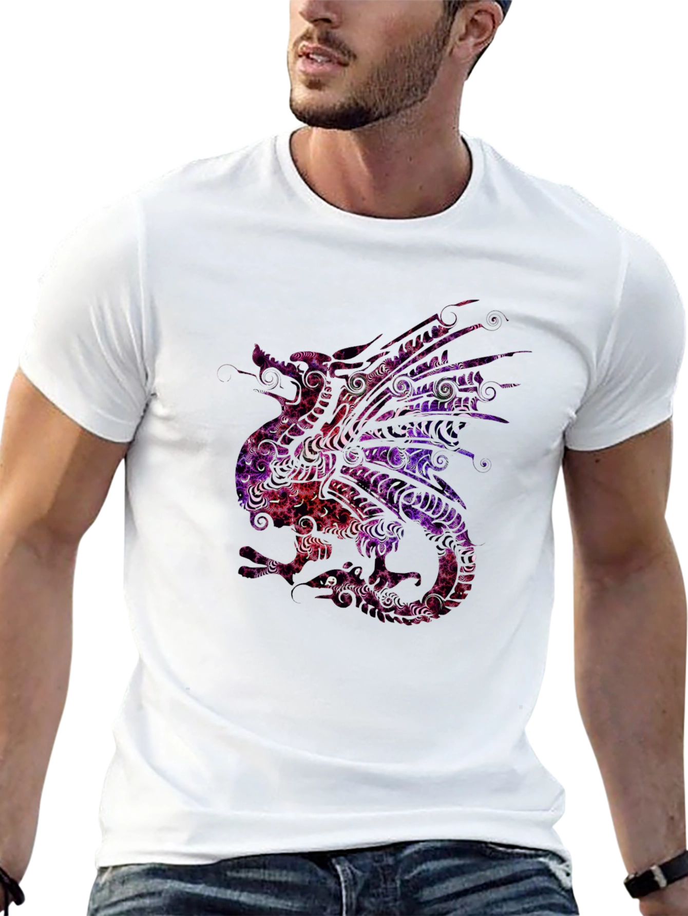 Dragon Graphic Tee - Unique Pattern Design