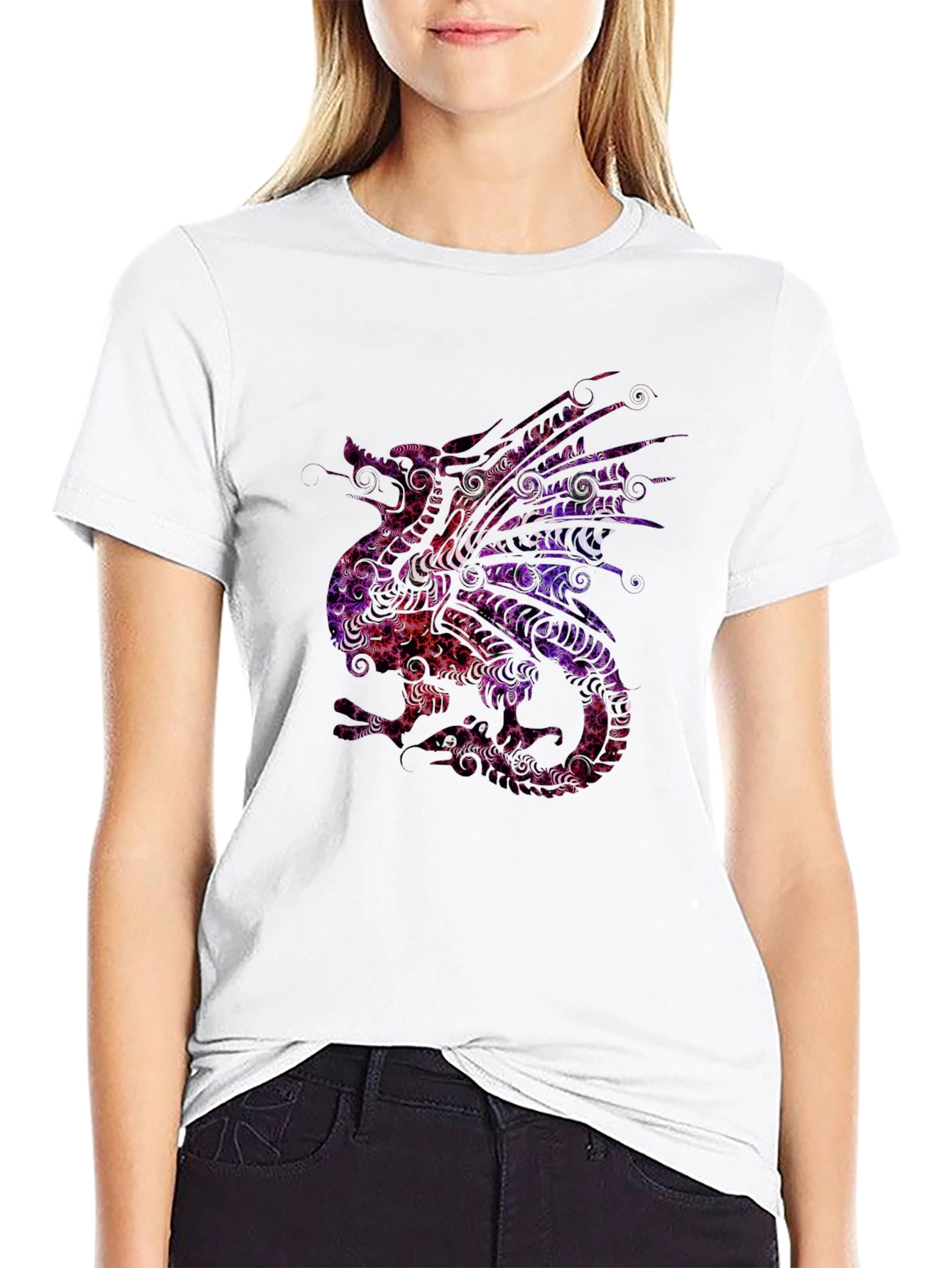 Dragon Graphic Tee - Unique Pattern Design