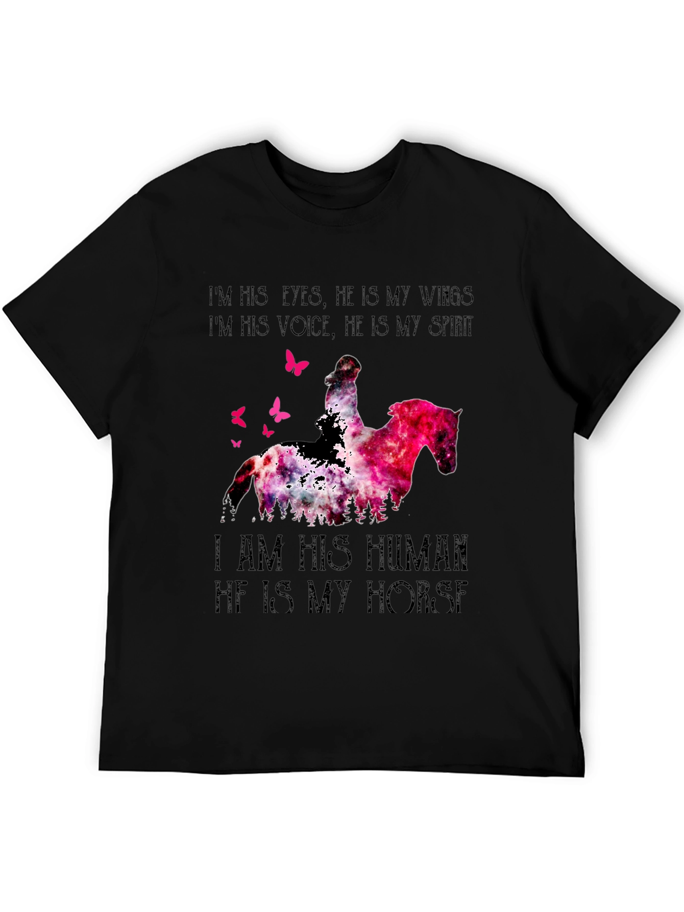Horse Lover T-Shirt - I Am His Human