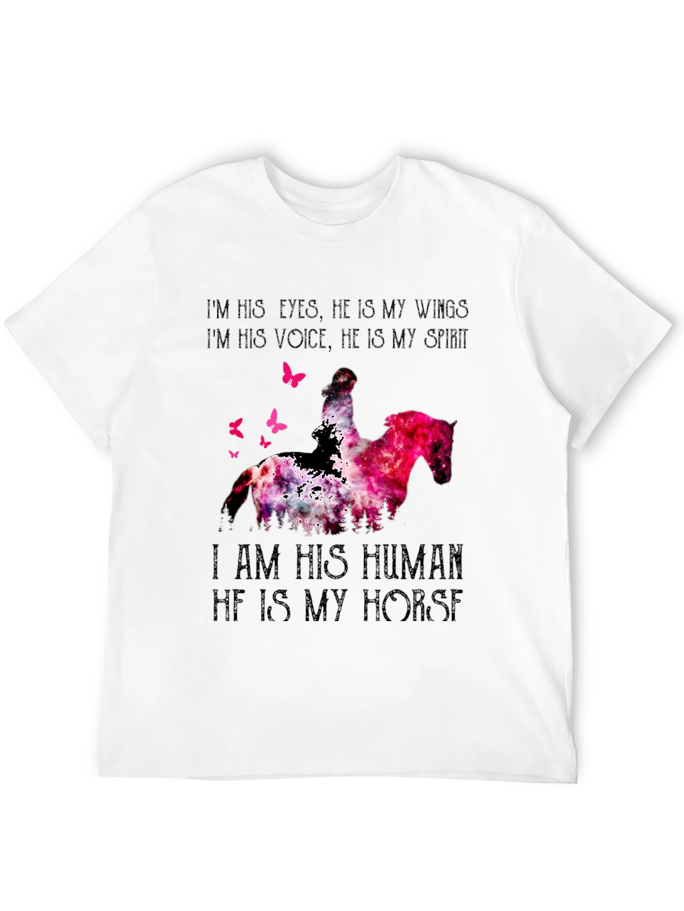 Horse Lover T-Shirt - I Am His Human