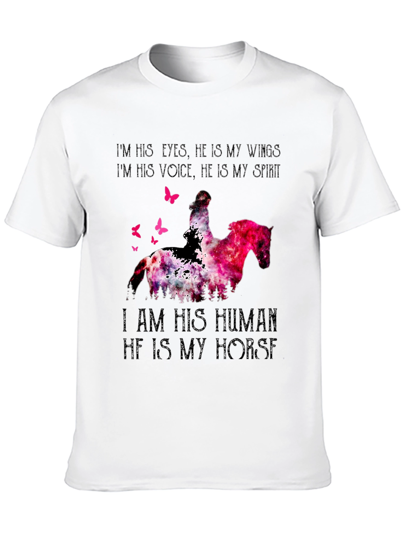 Horse Lover T-Shirt - I Am His Human