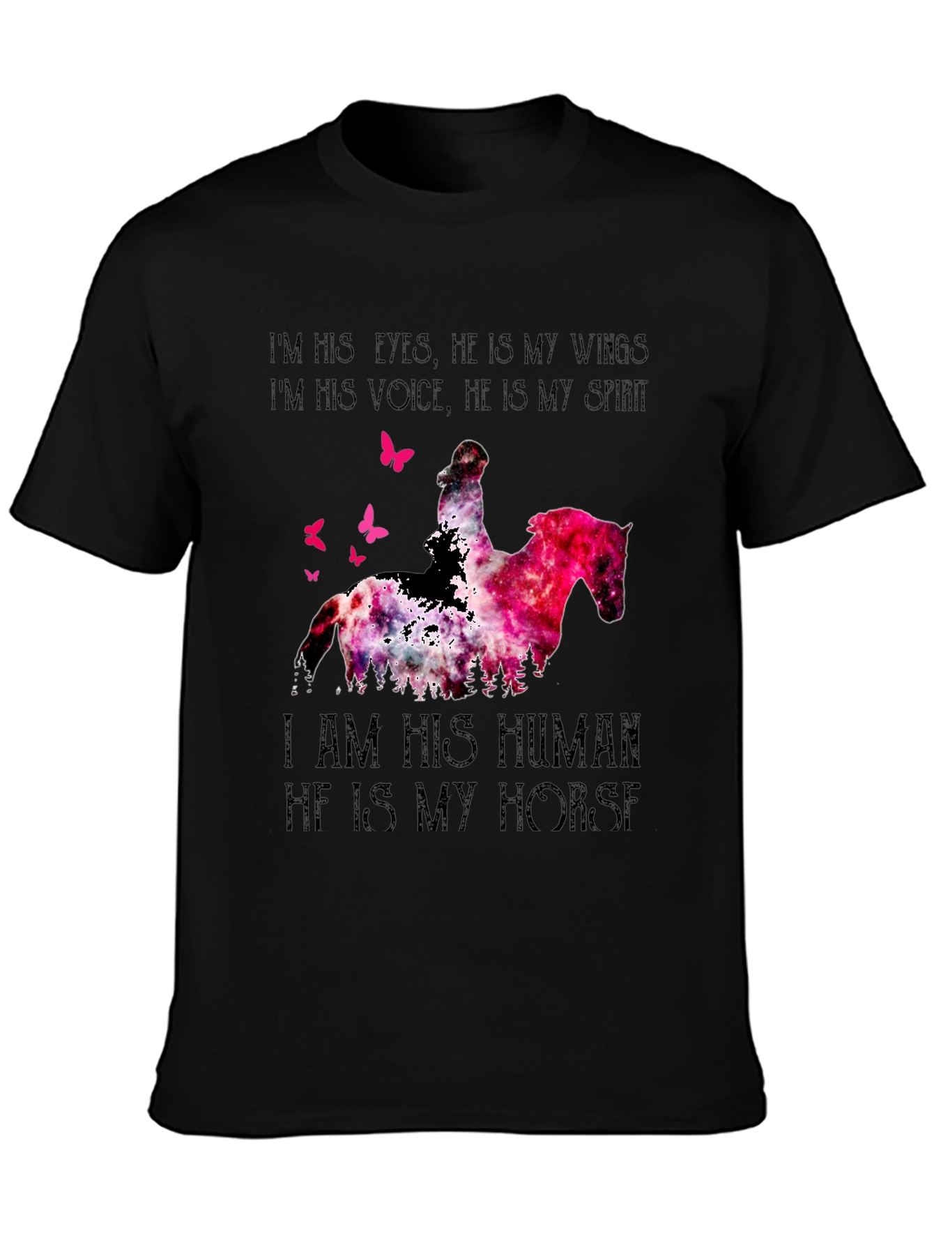 Horse Lover T-Shirt - I Am His Human