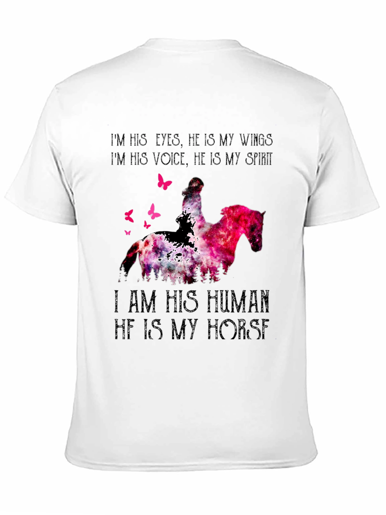 Horse Lover T-Shirt - I Am His Human