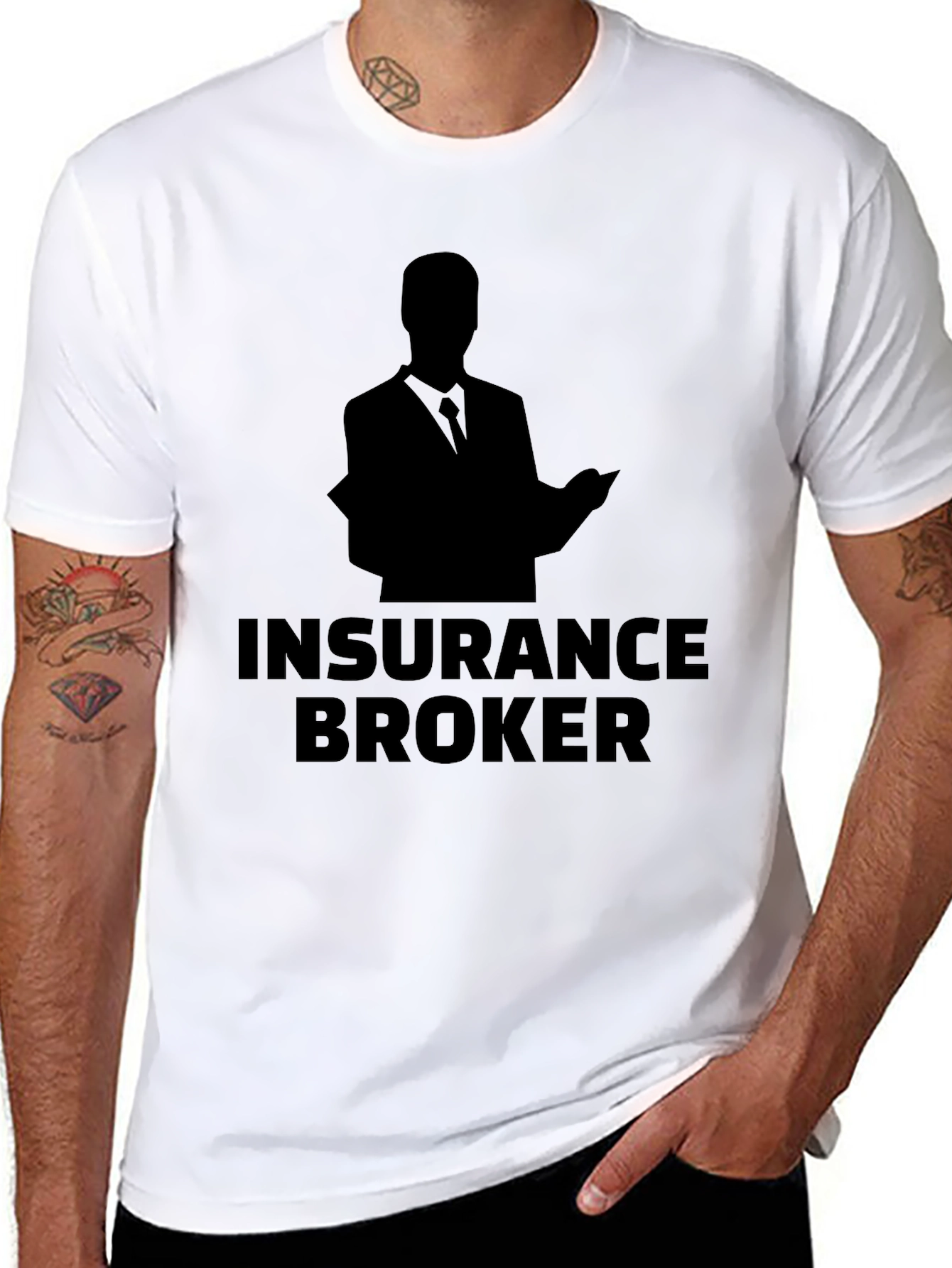 Insurance Broker Graphic T-Shirt - Black