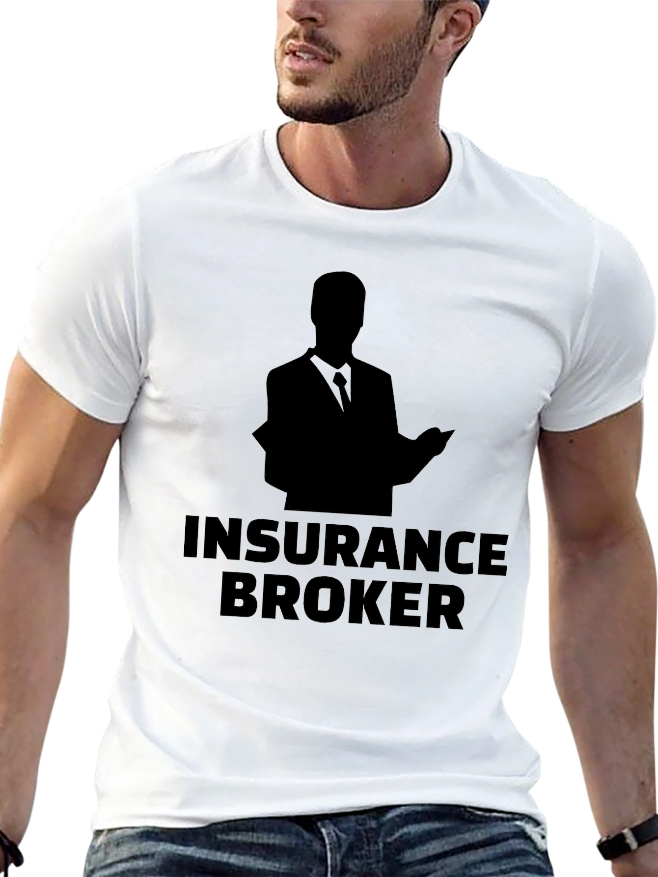 Insurance Broker Graphic T-Shirt - Black