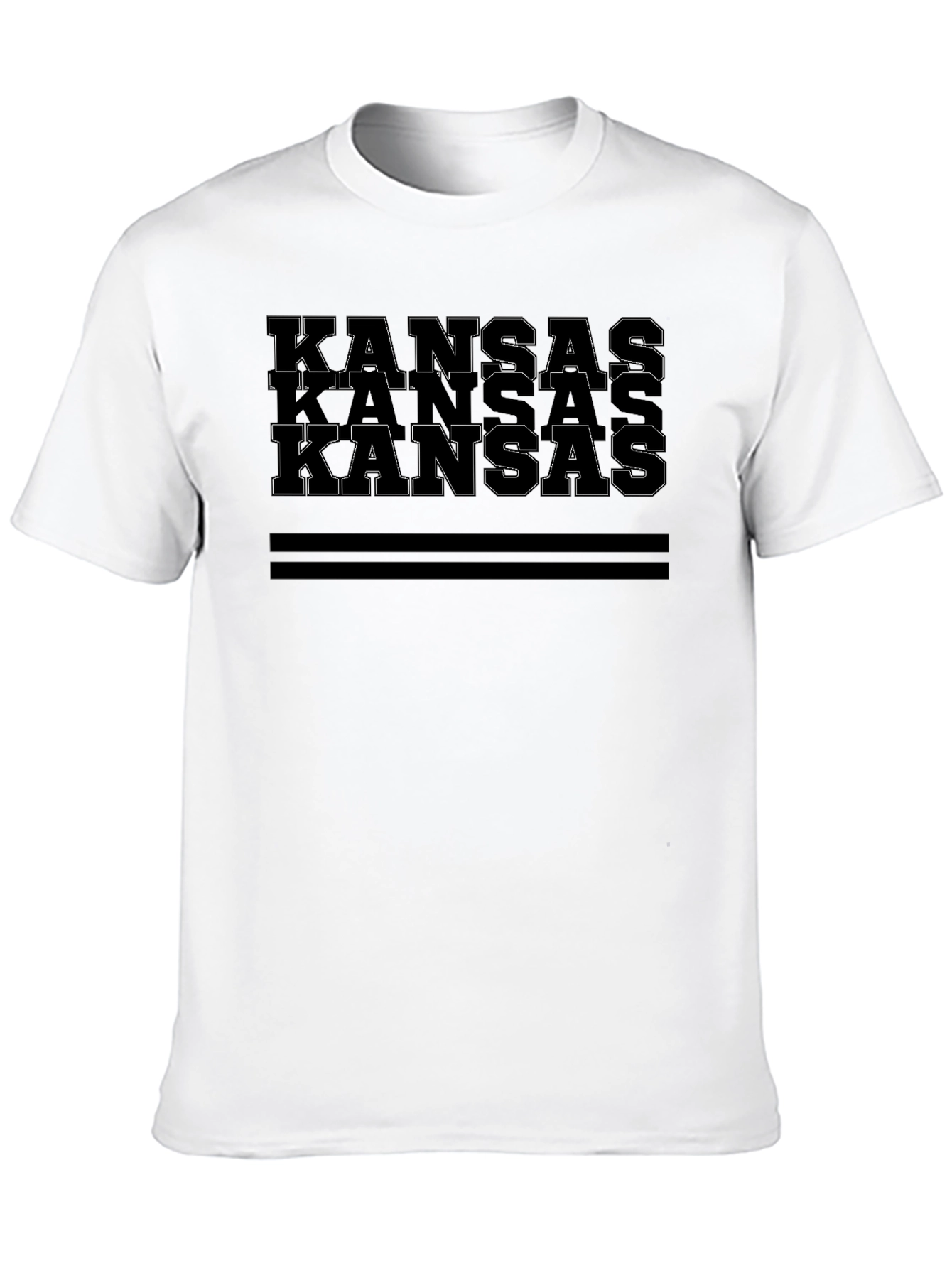 Kansas Graphic Tee - Stylish Black T-Shirt