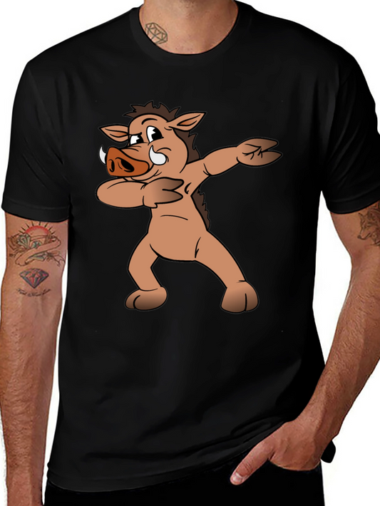 Dabbing Boar Graphic Tee - Black