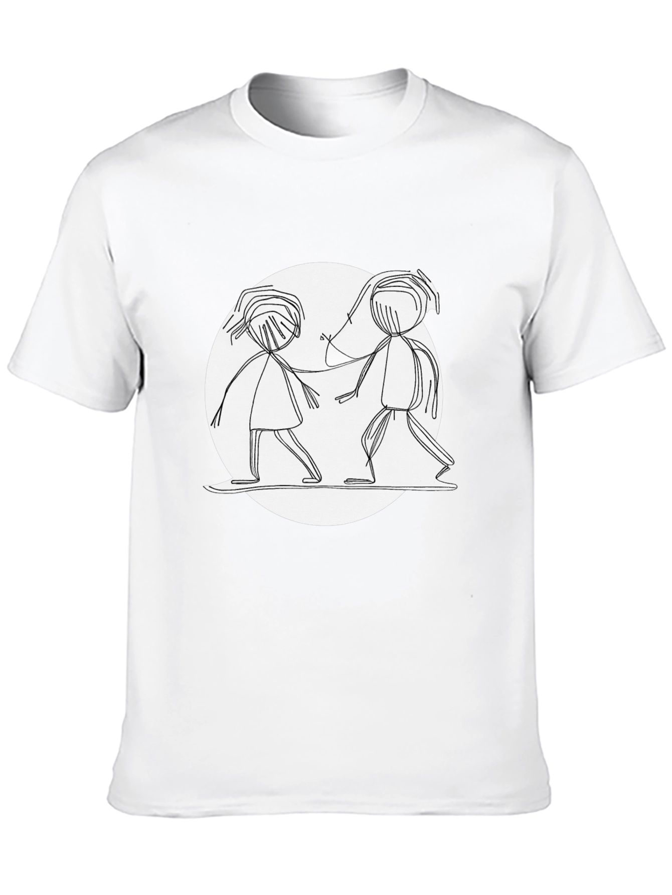 Stick Figure Friends Graphic Tee