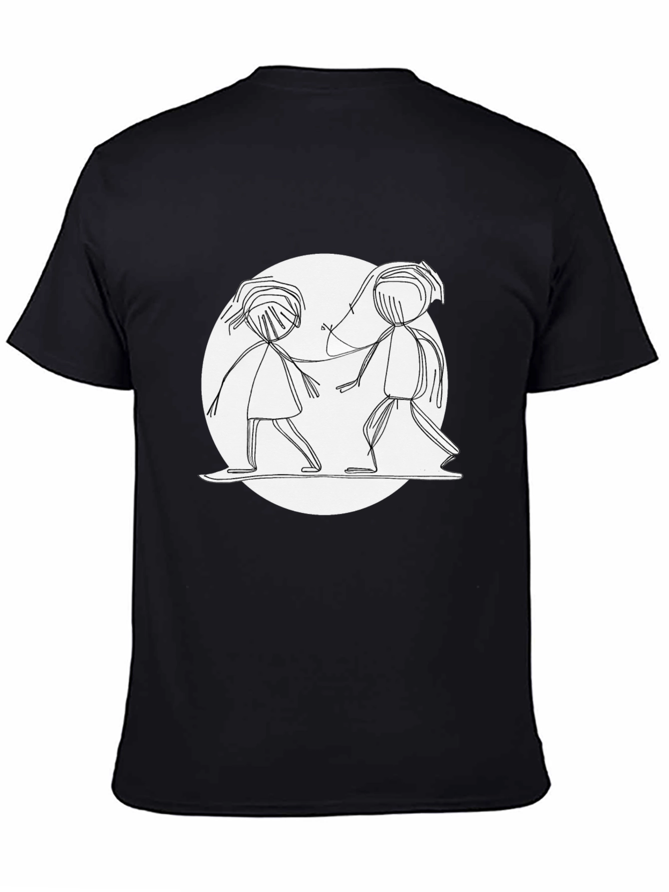 Stick Figure Friends Graphic Tee