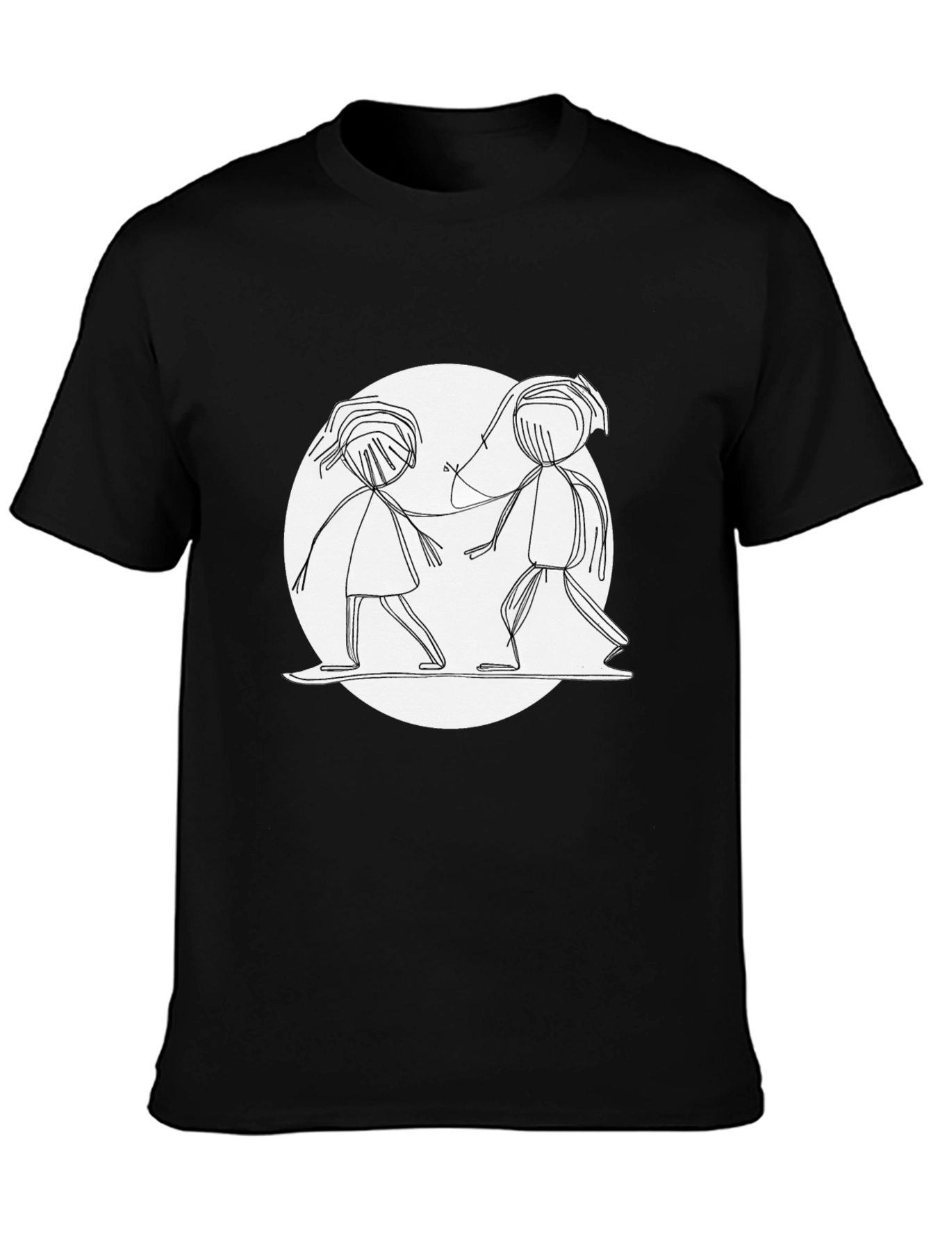 Stick Figure Friends Graphic Tee