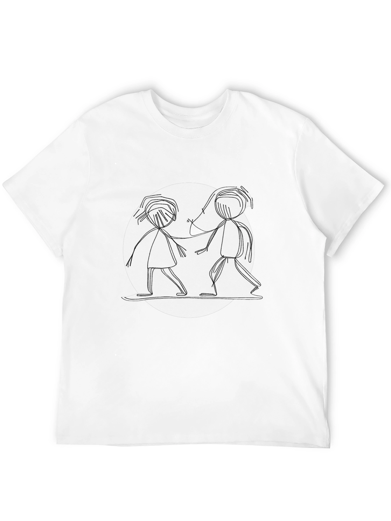 Stick Figure Friends Graphic Tee