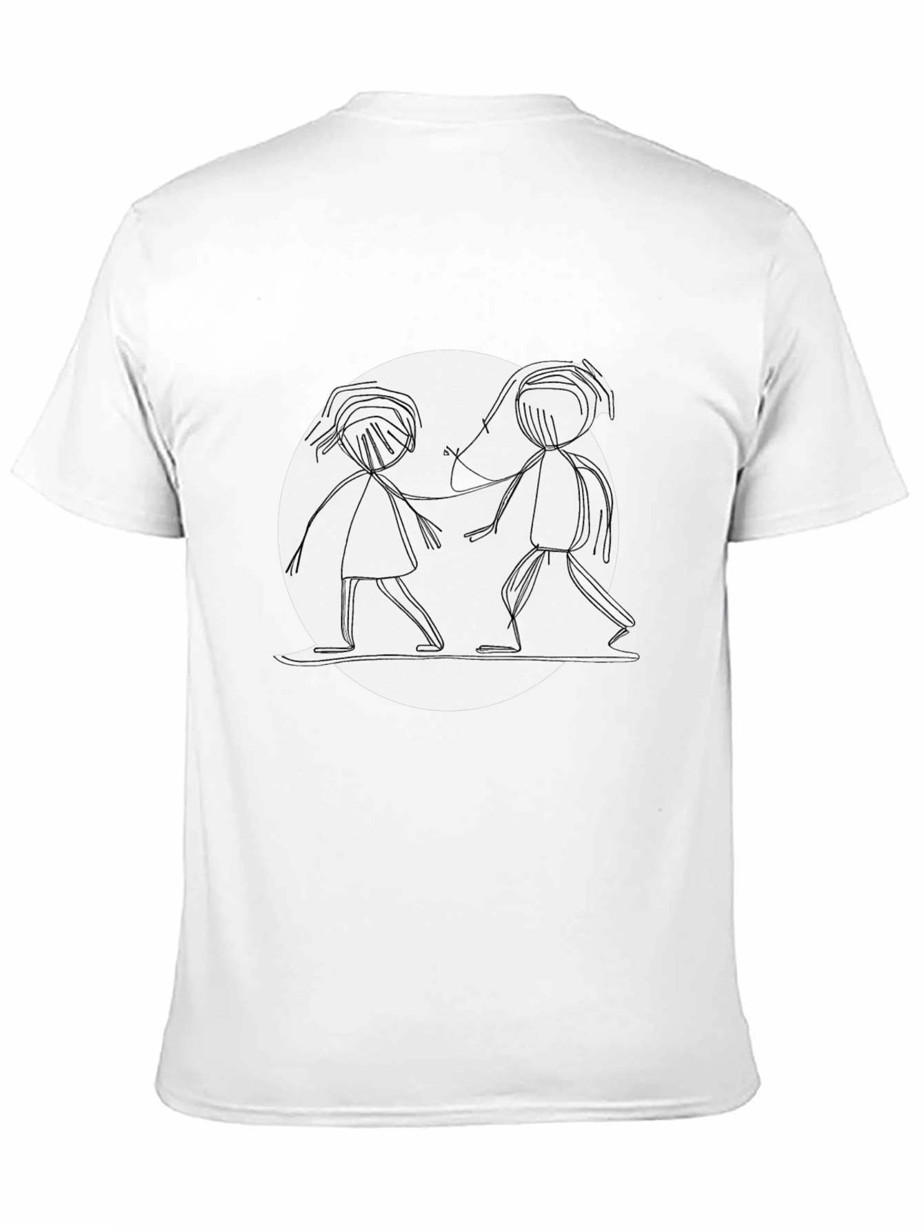 Stick Figure Friends Graphic Tee