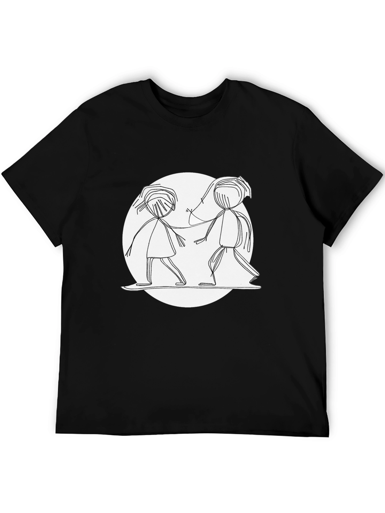 Stick Figure Friends Graphic Tee