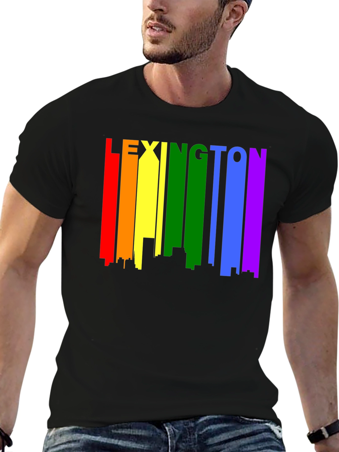 Lexington Pride Skyline Black T-Shirt