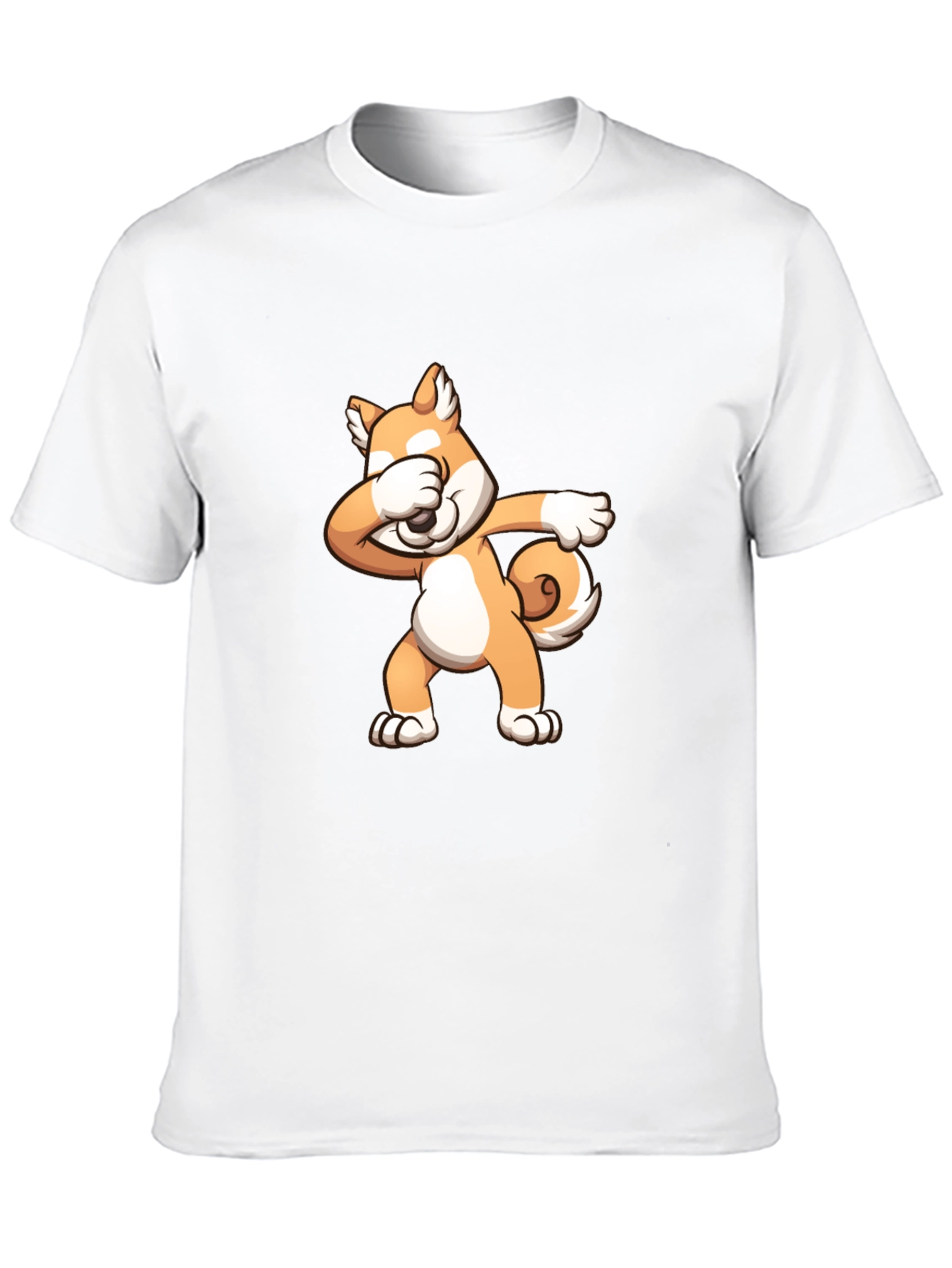Dabbing Shiba Inu Black T-Shirt