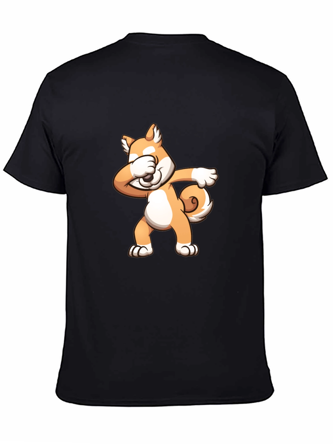 Dabbing Shiba Inu Black T-Shirt