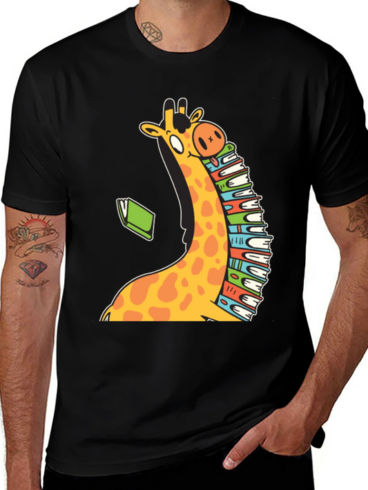 Bookworm Giraffe T-Shirt - Read in Style!