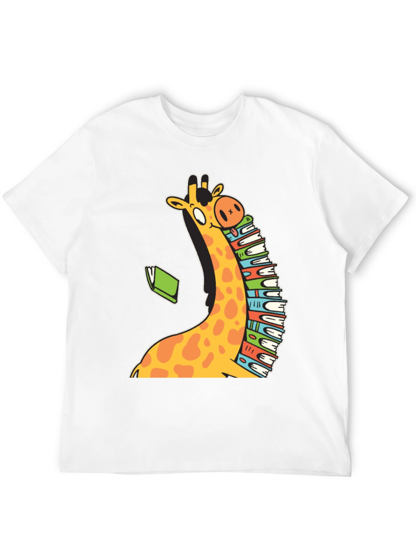 Bookworm Giraffe T-Shirt - Read in Style!
