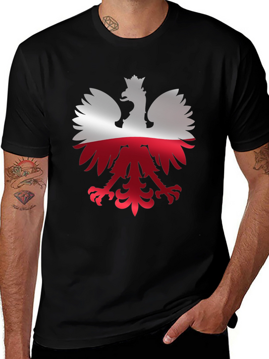 Polish Eagle Flag Graphic T-Shirt - Patriotic Pride