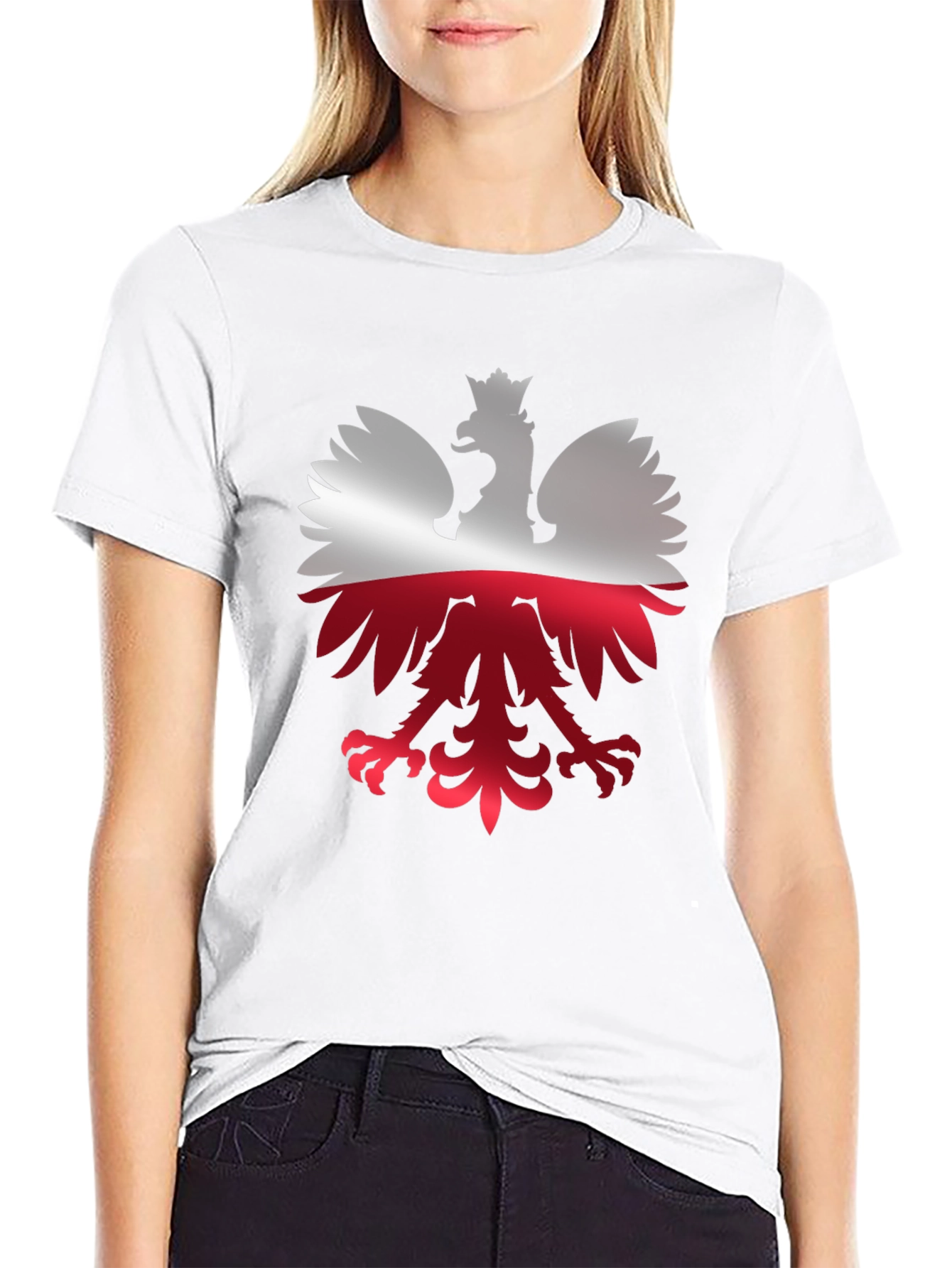 Polish Eagle Flag Graphic T-Shirt - Patriotic Pride