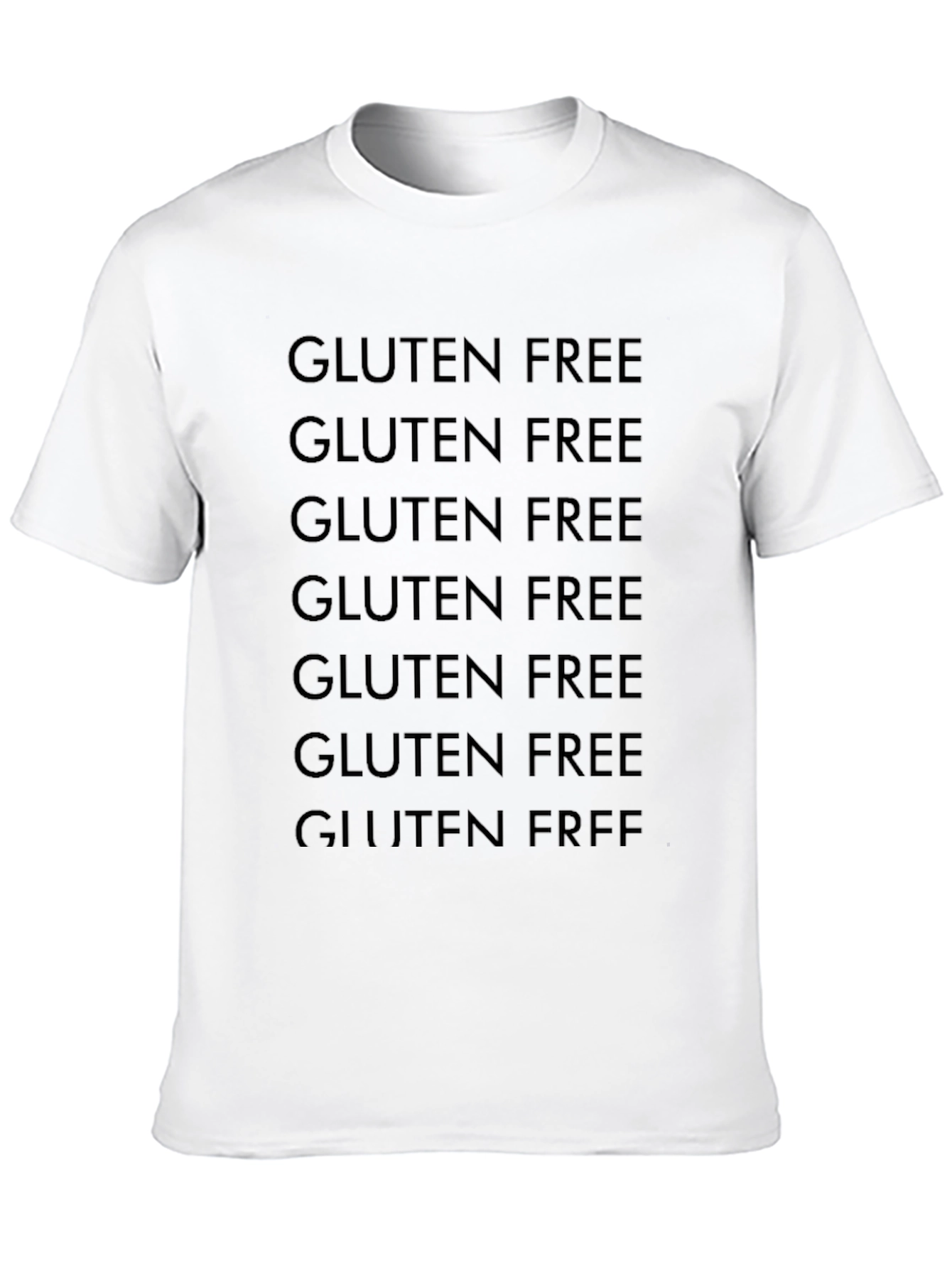 Gluten Free Graphic Tee - Black Crew Neck T-Shirt