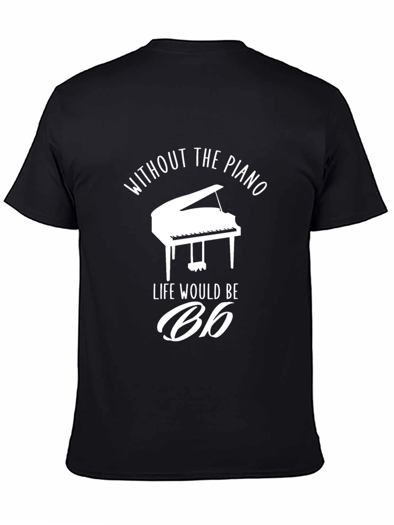 Piano Life Mens Black T-Shirt