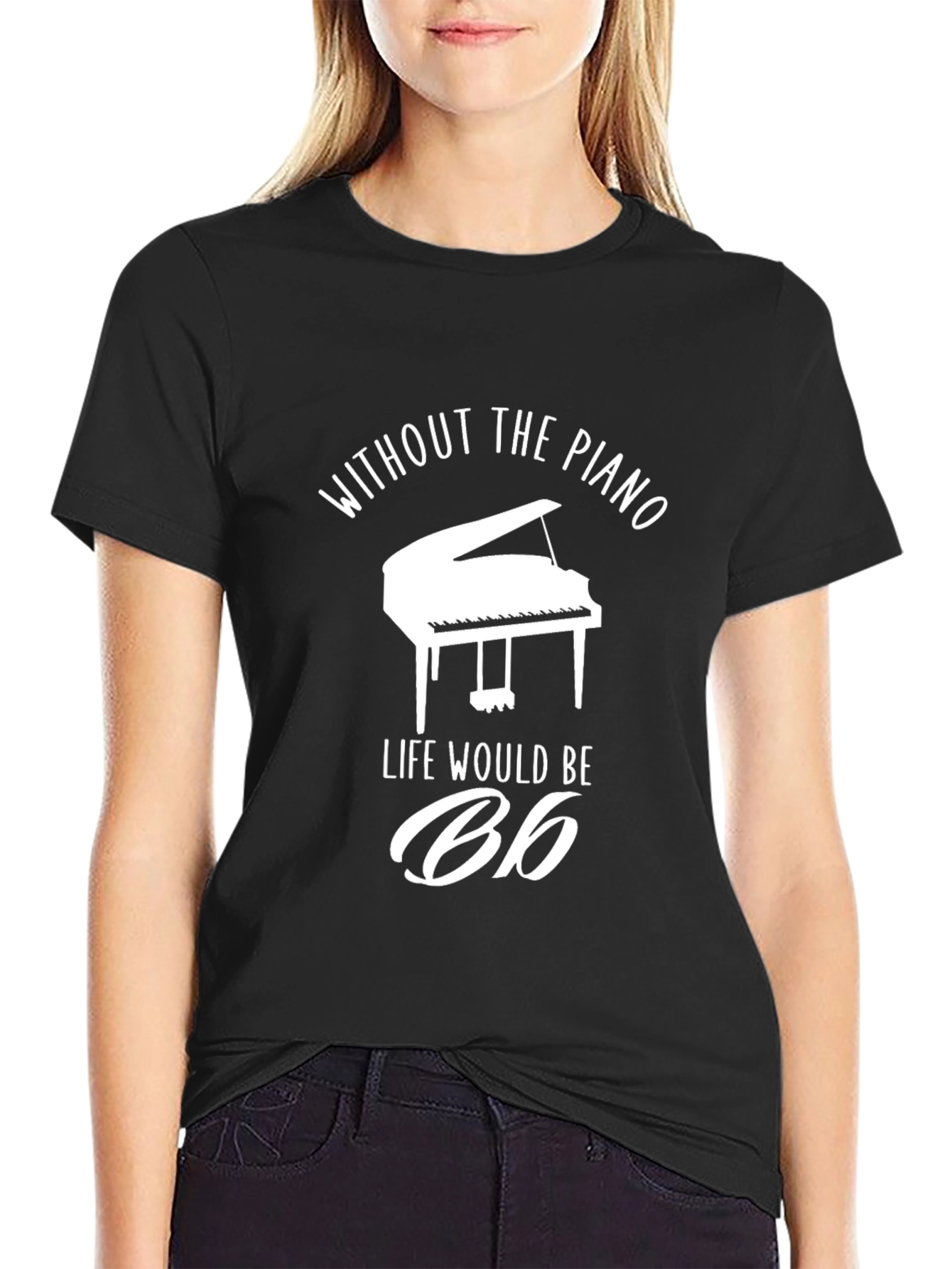 Piano Life Mens Black T-Shirt