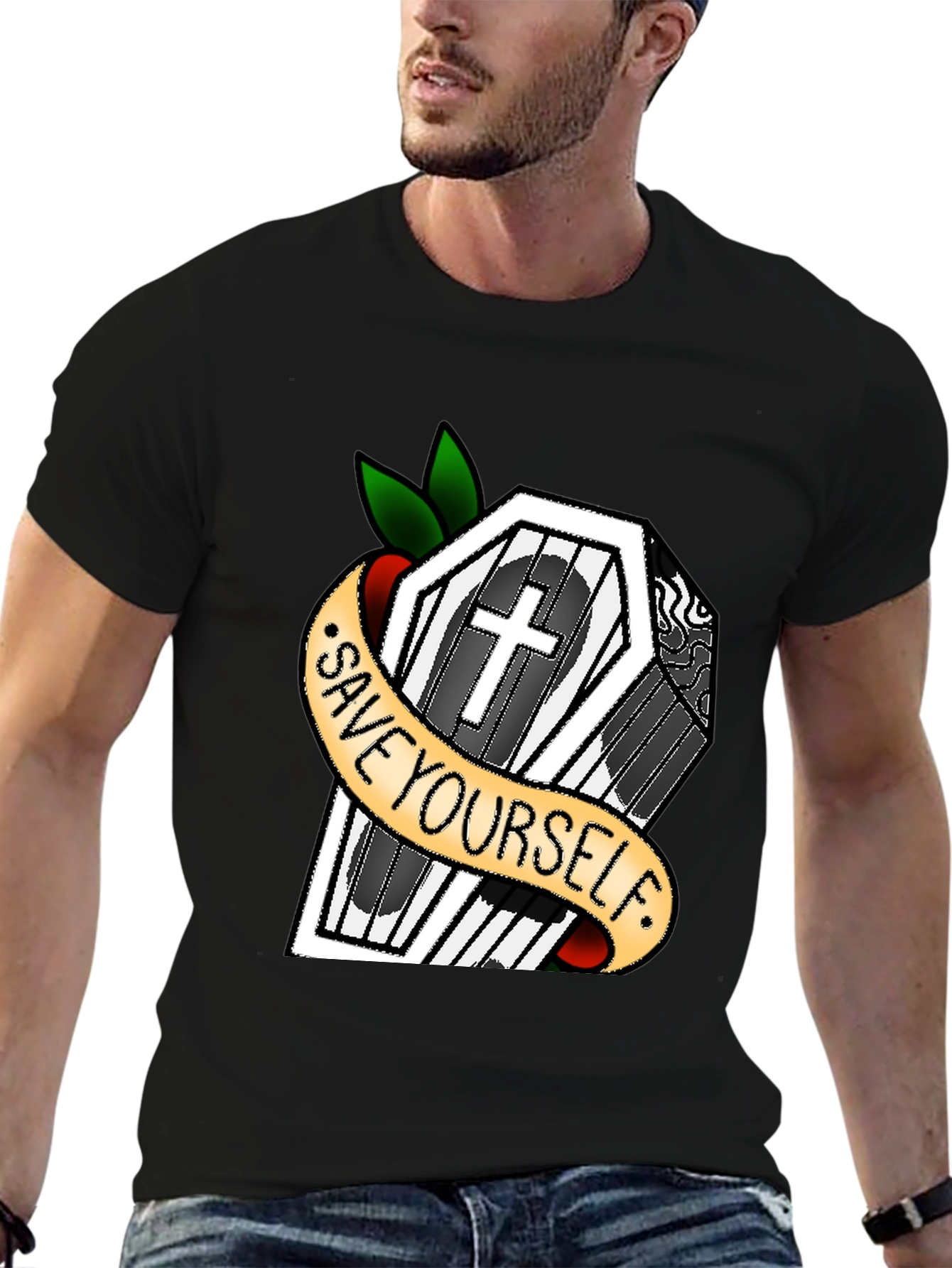 Save Yourself Coffin T-Shirt