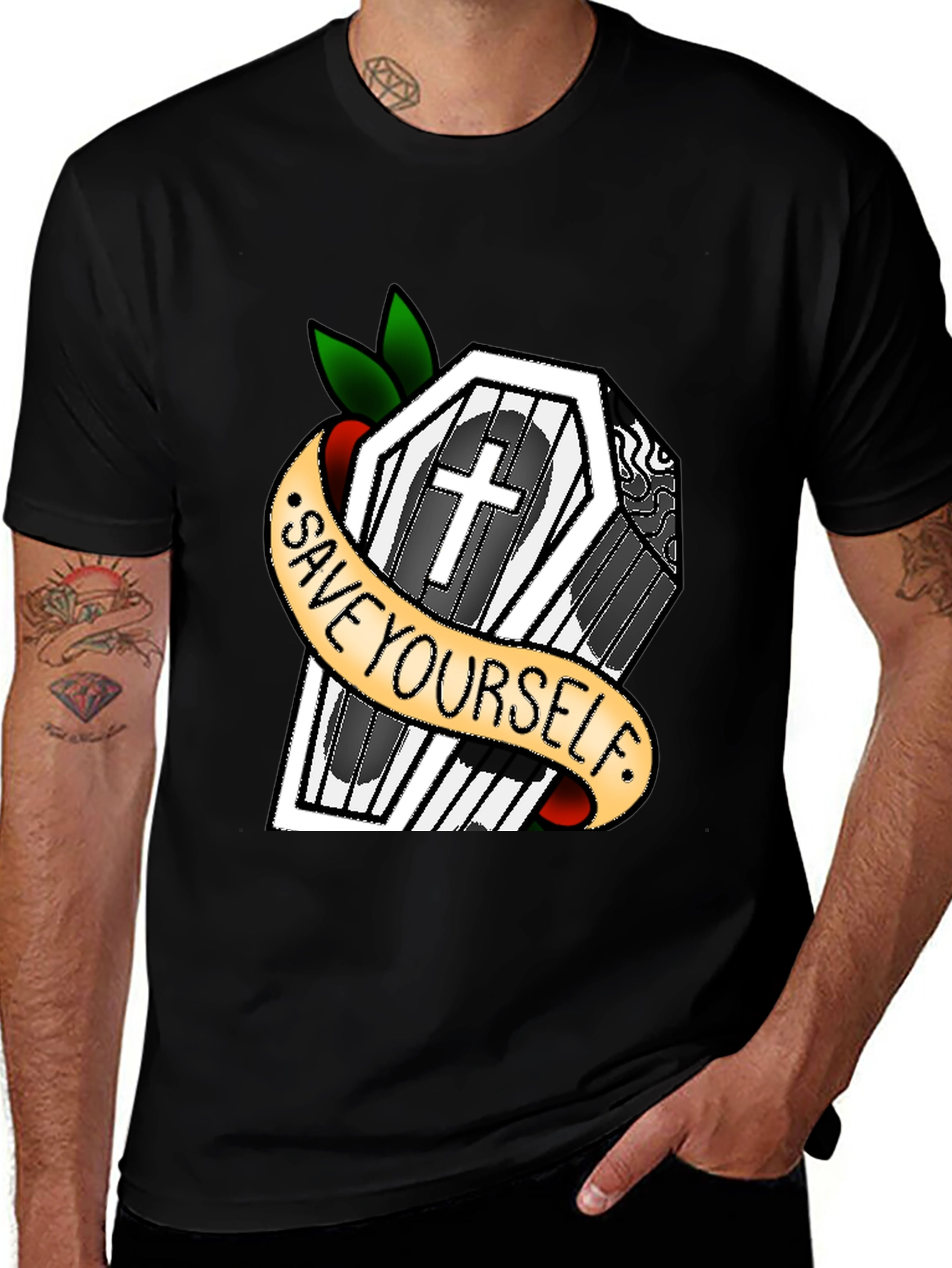 Save Yourself Coffin T-Shirt