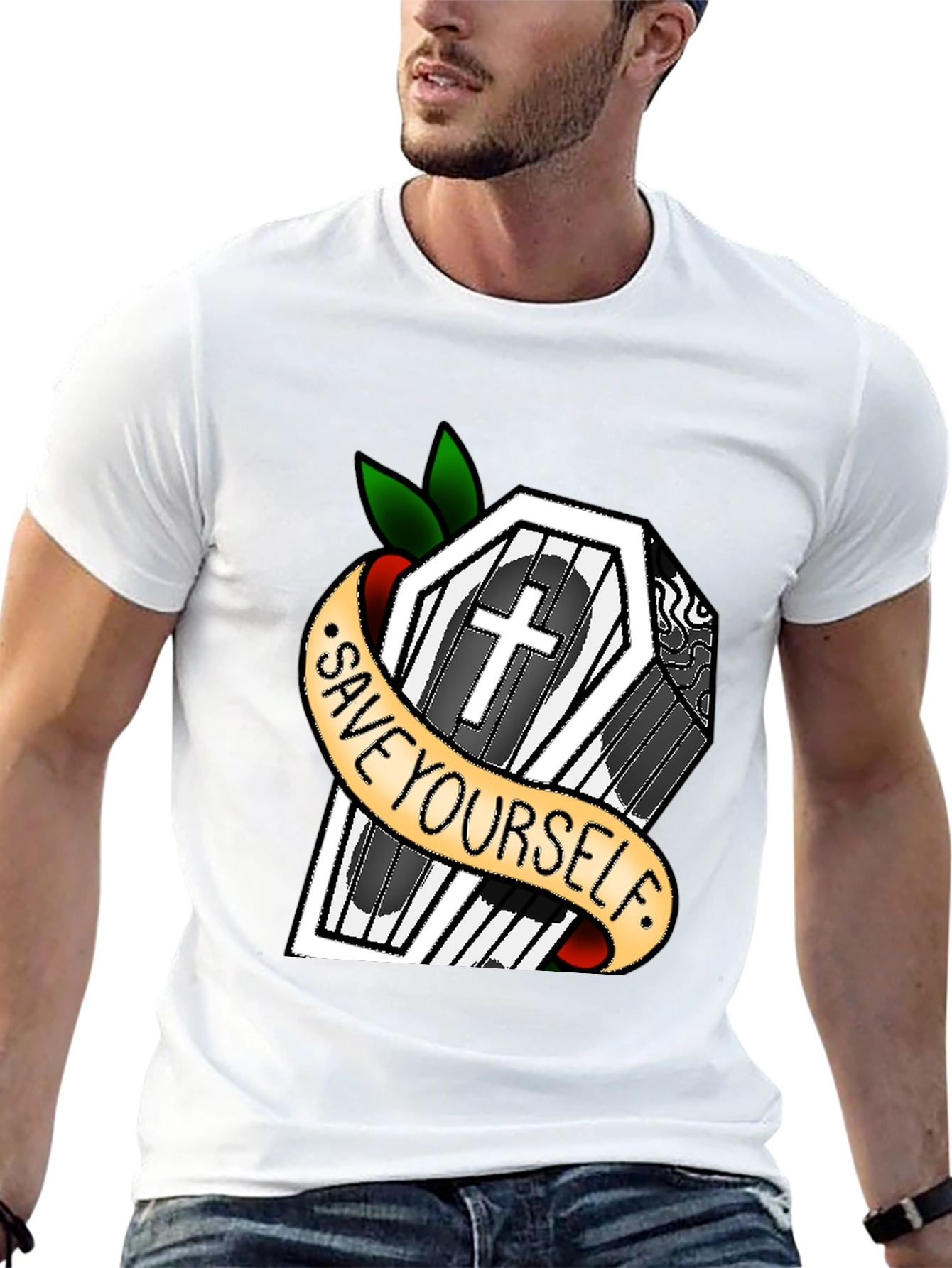 Save Yourself Coffin T-Shirt