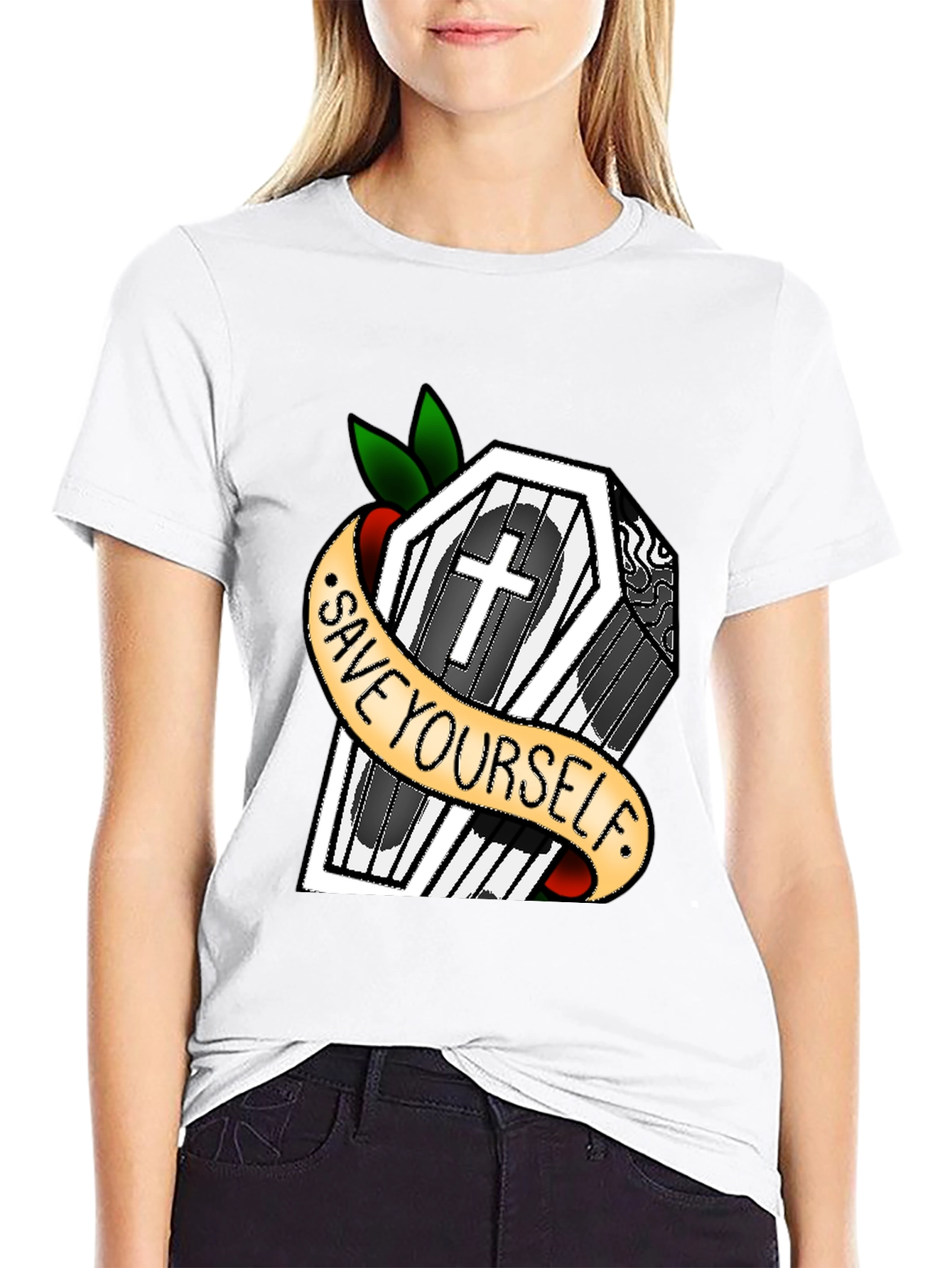 Save Yourself Coffin T-Shirt