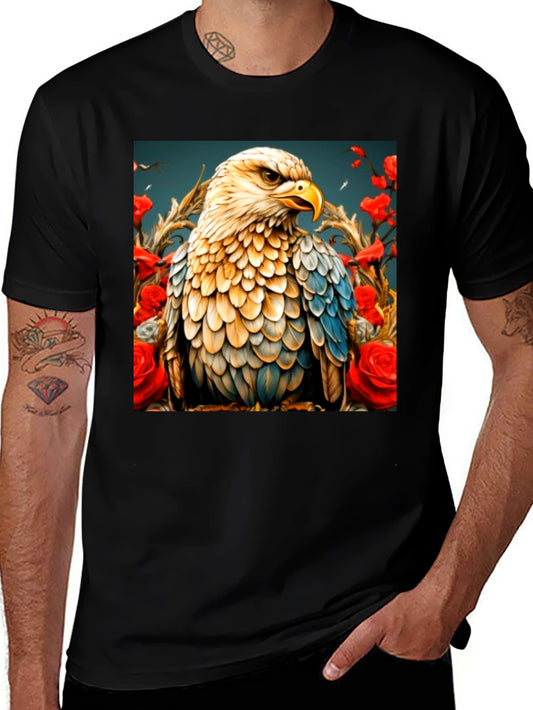 Eagle Art Graphic T-Shirt - Black
