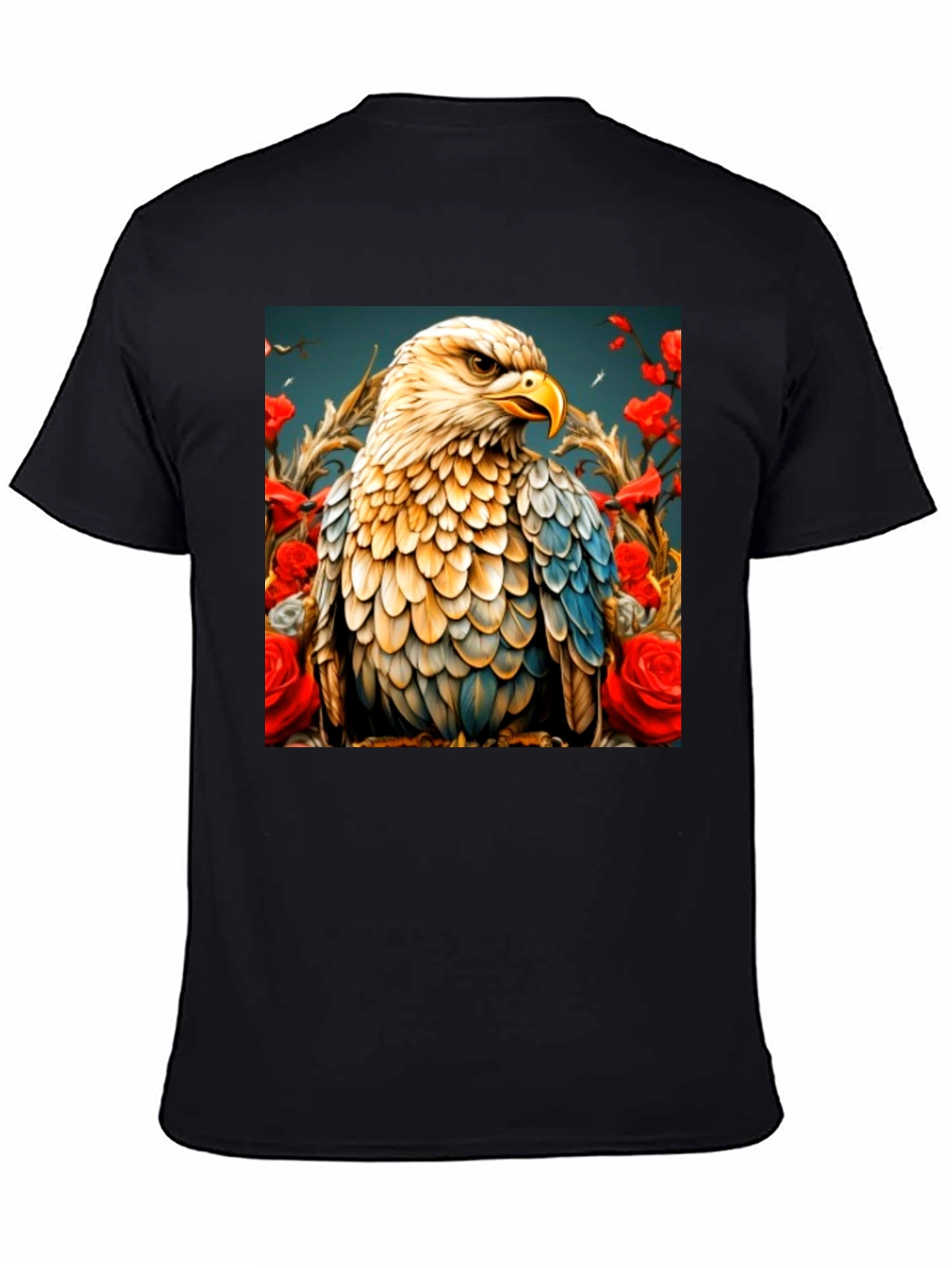 Eagle Art Graphic T-Shirt - Black