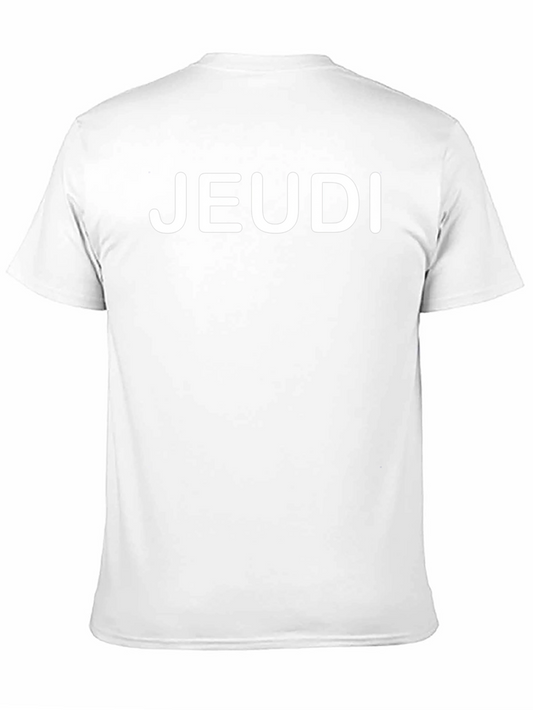 Jeudi Black T-Shirt - Casual Friday Style