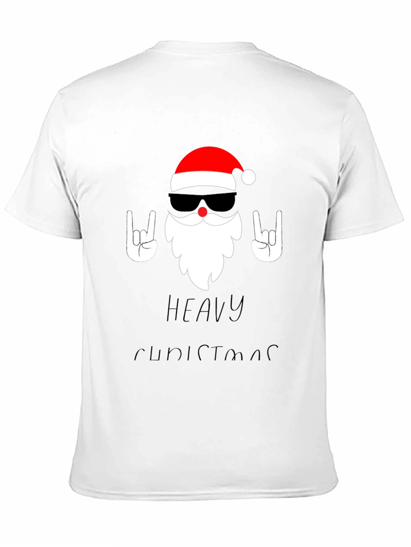 Heavy Christmas Santa Graphic T-Shirt