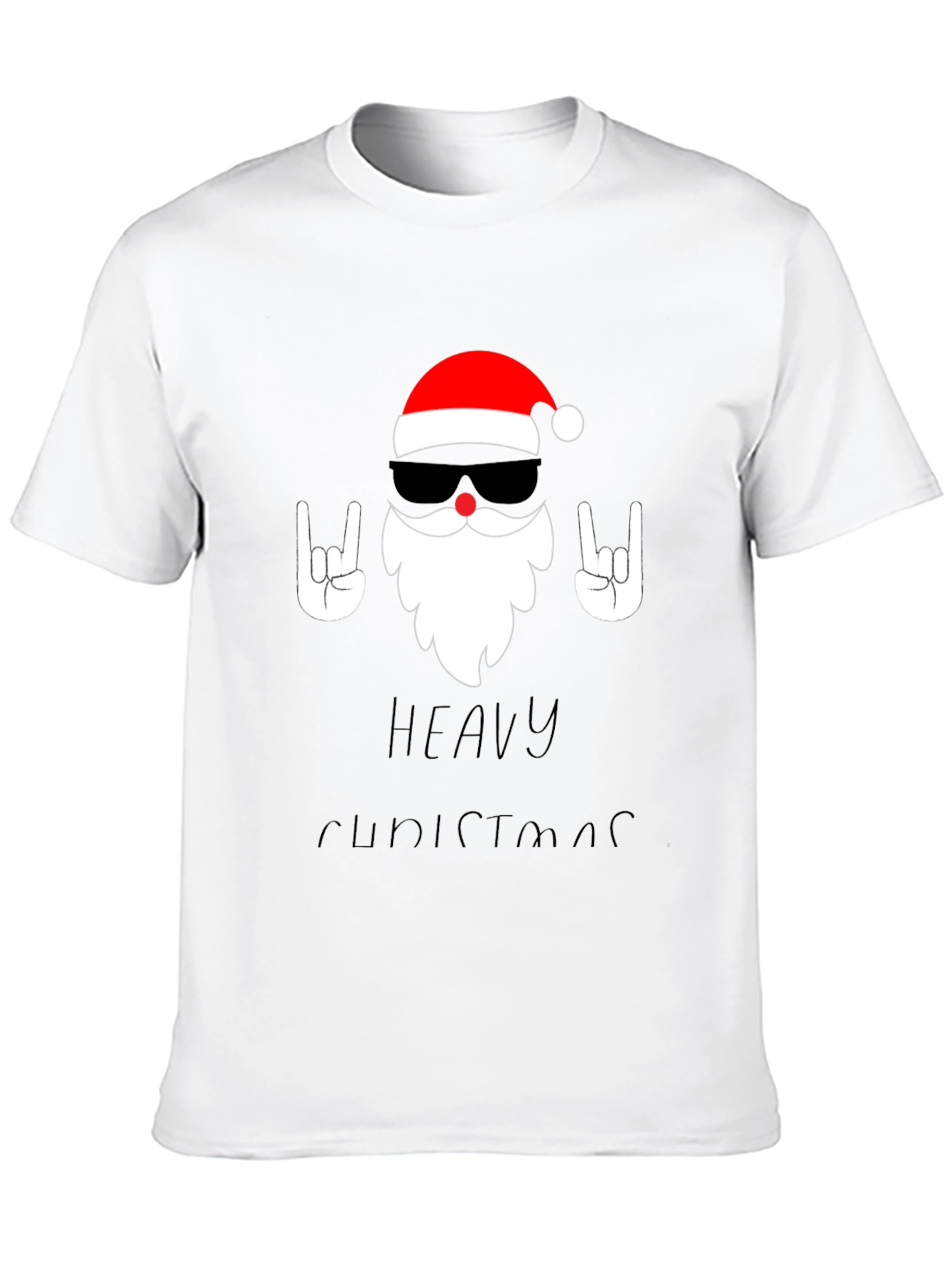 Heavy Christmas Santa Graphic T-Shirt