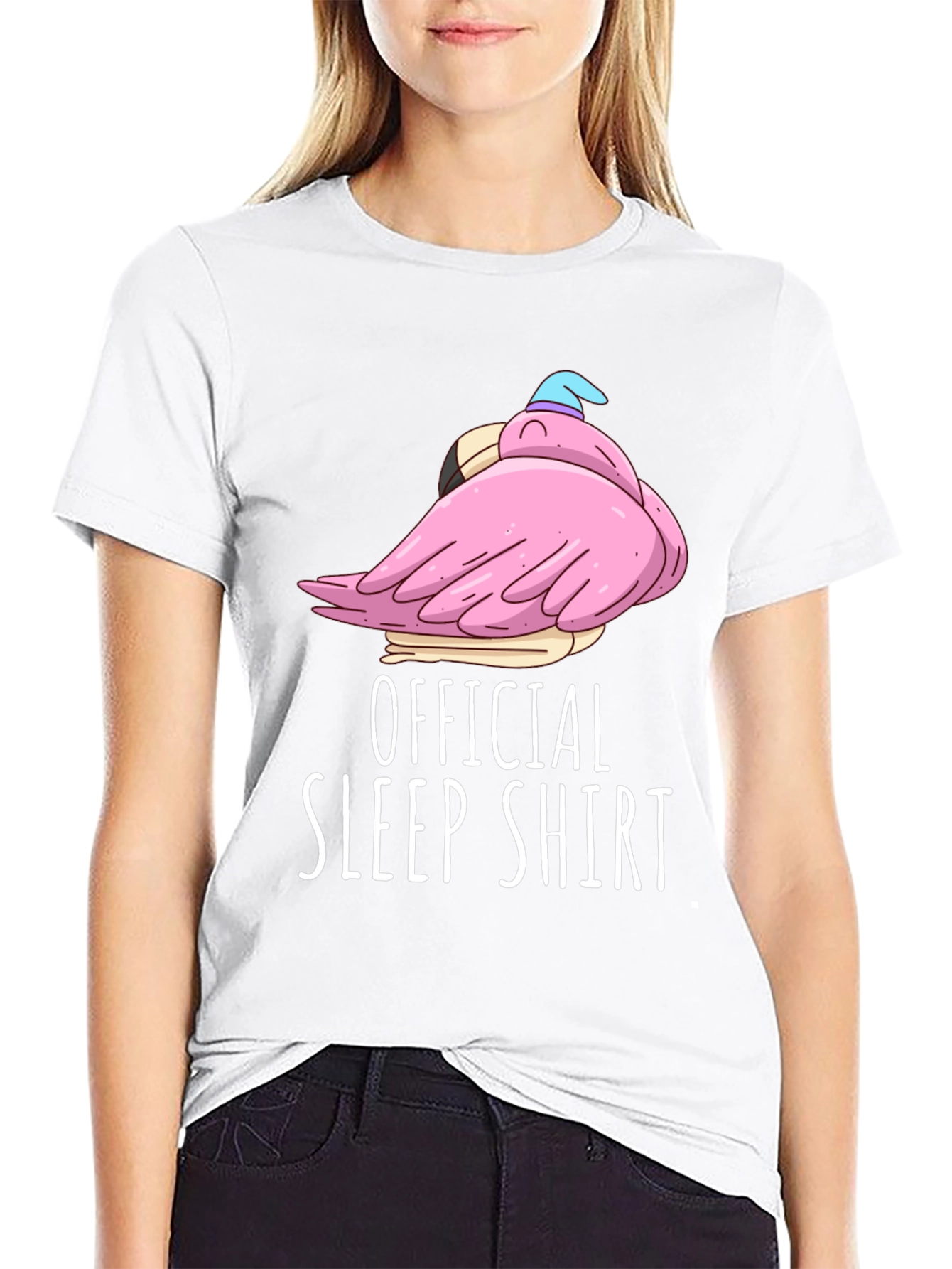 Official Sleep Shirt Funny Flamingo Tee