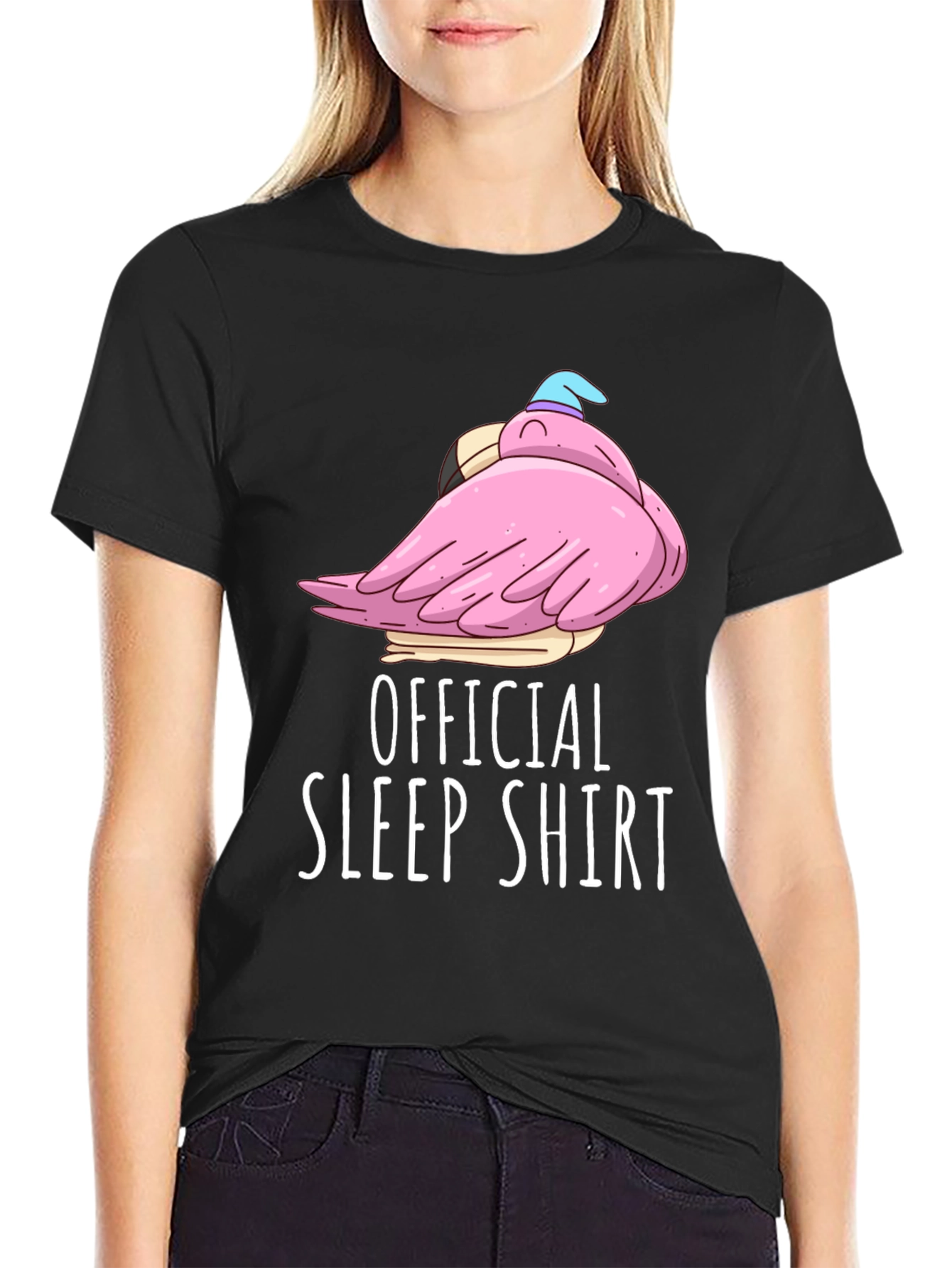 Official Sleep Shirt Funny Flamingo Tee