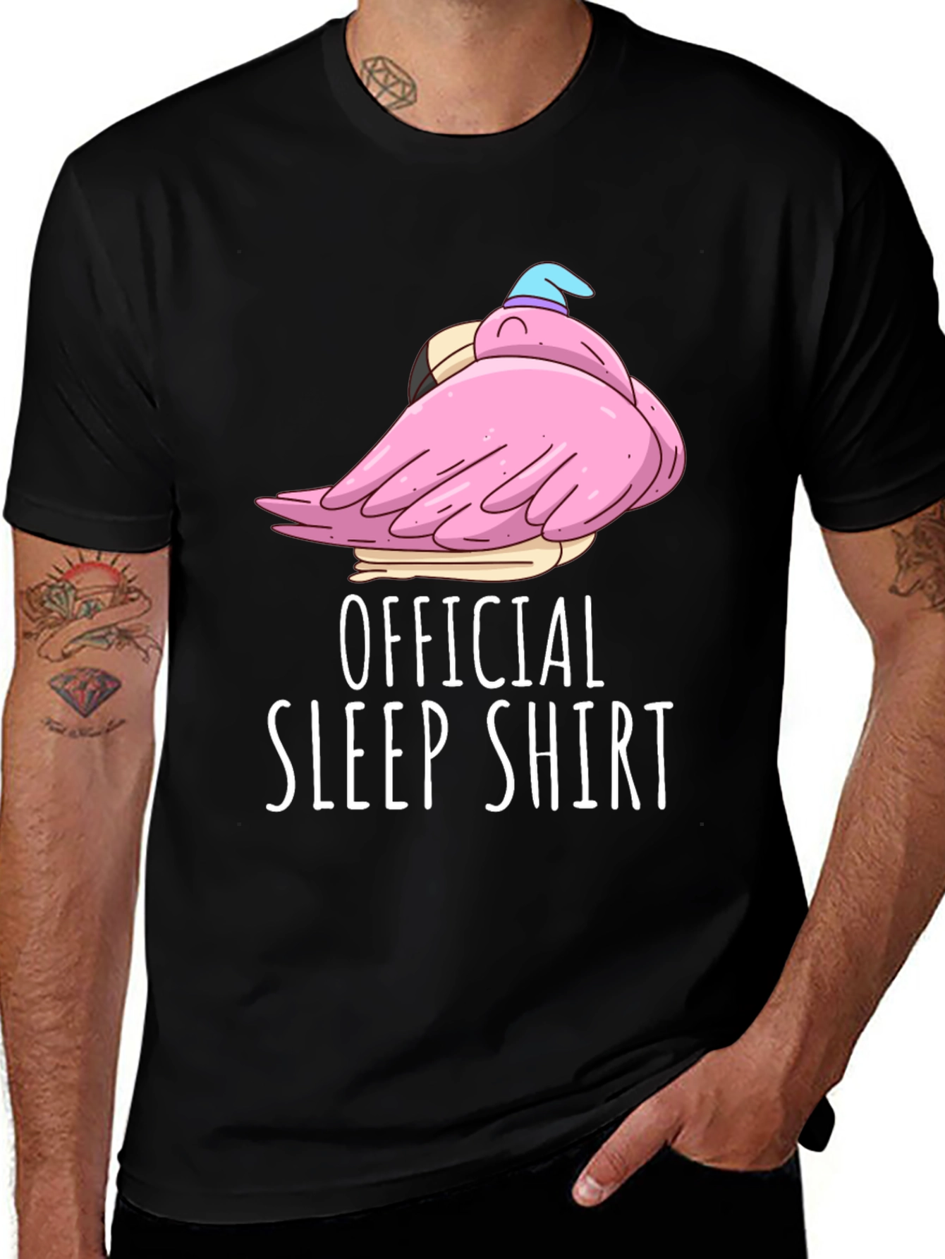 Official Sleep Shirt Funny Flamingo Tee
