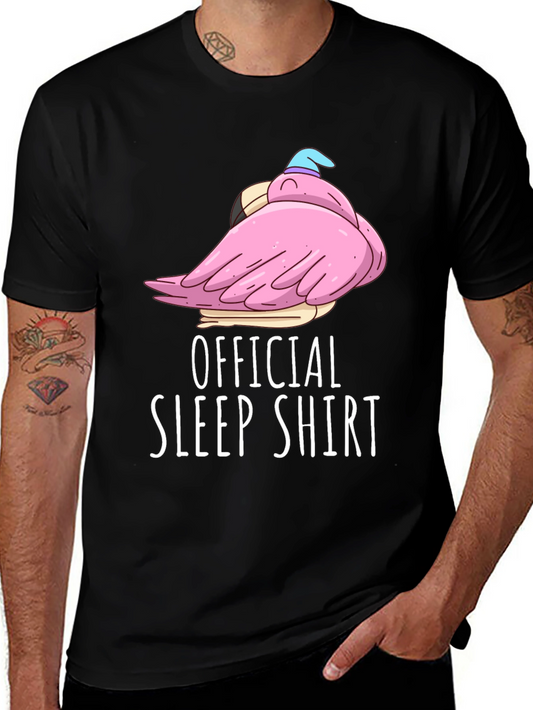 Official Sleep Shirt Funny Flamingo Tee