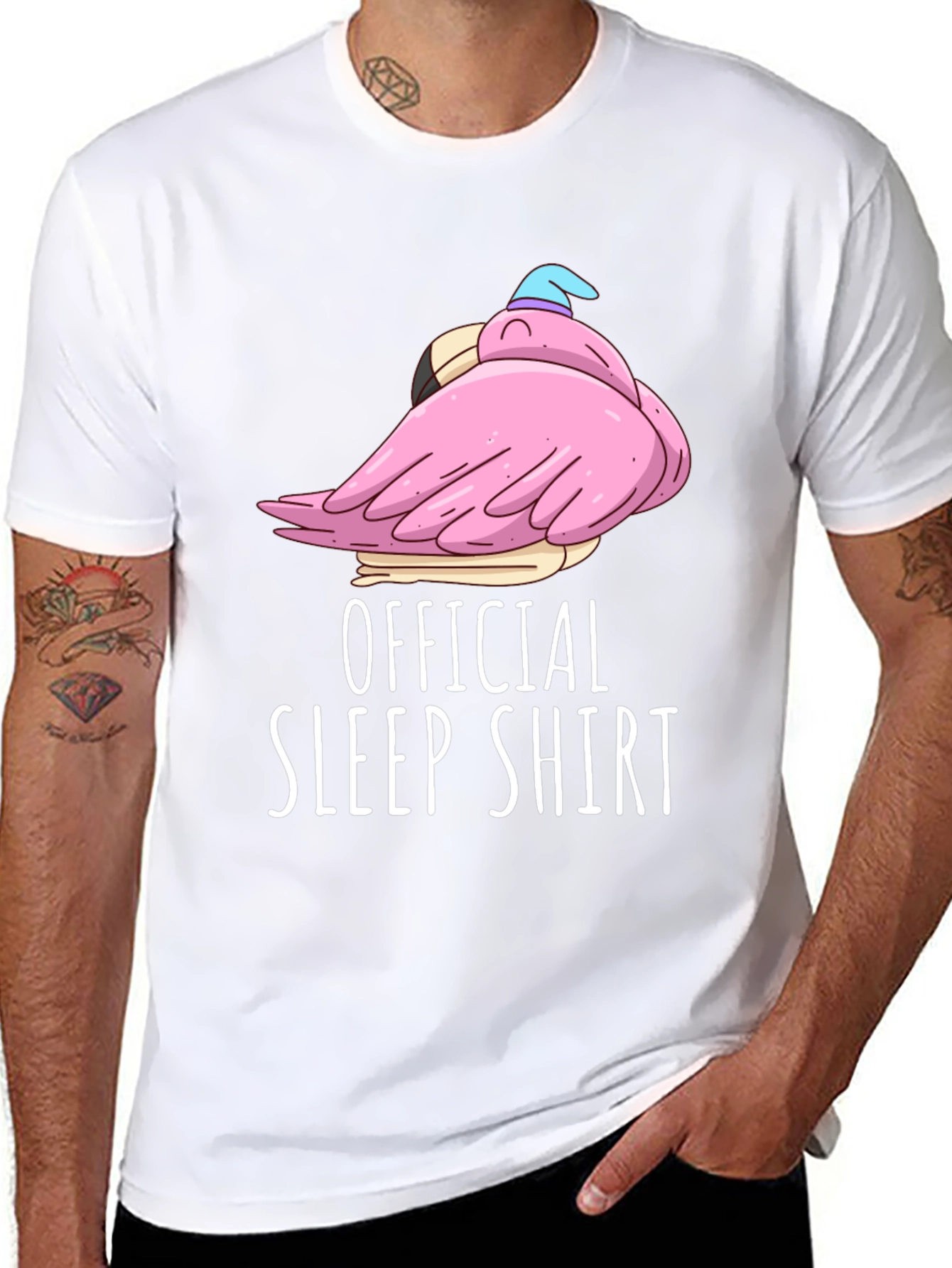 Official Sleep Shirt Funny Flamingo Tee